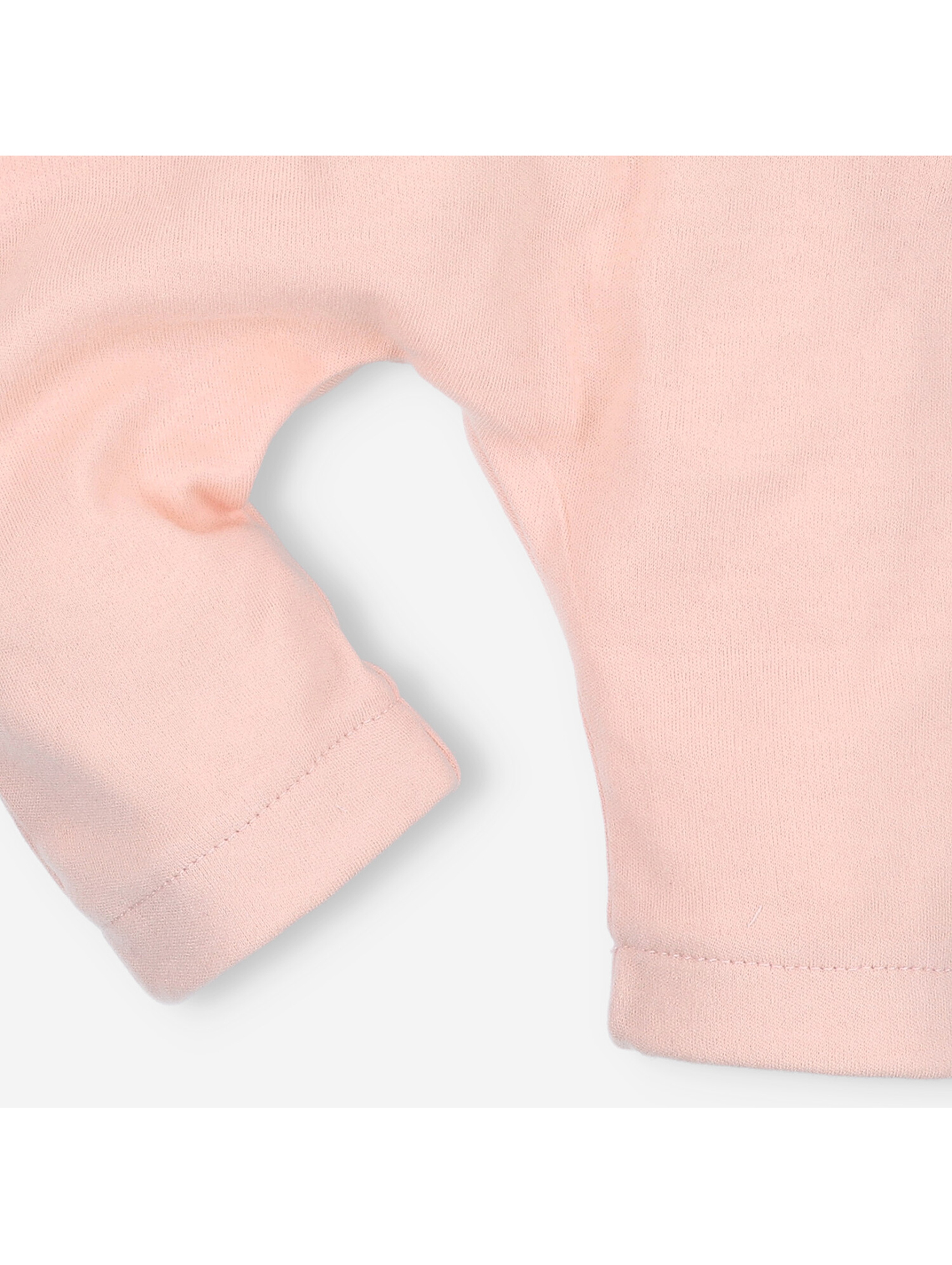 Spodnie niemowlęce z bawełny organicznej dla dziewczynki