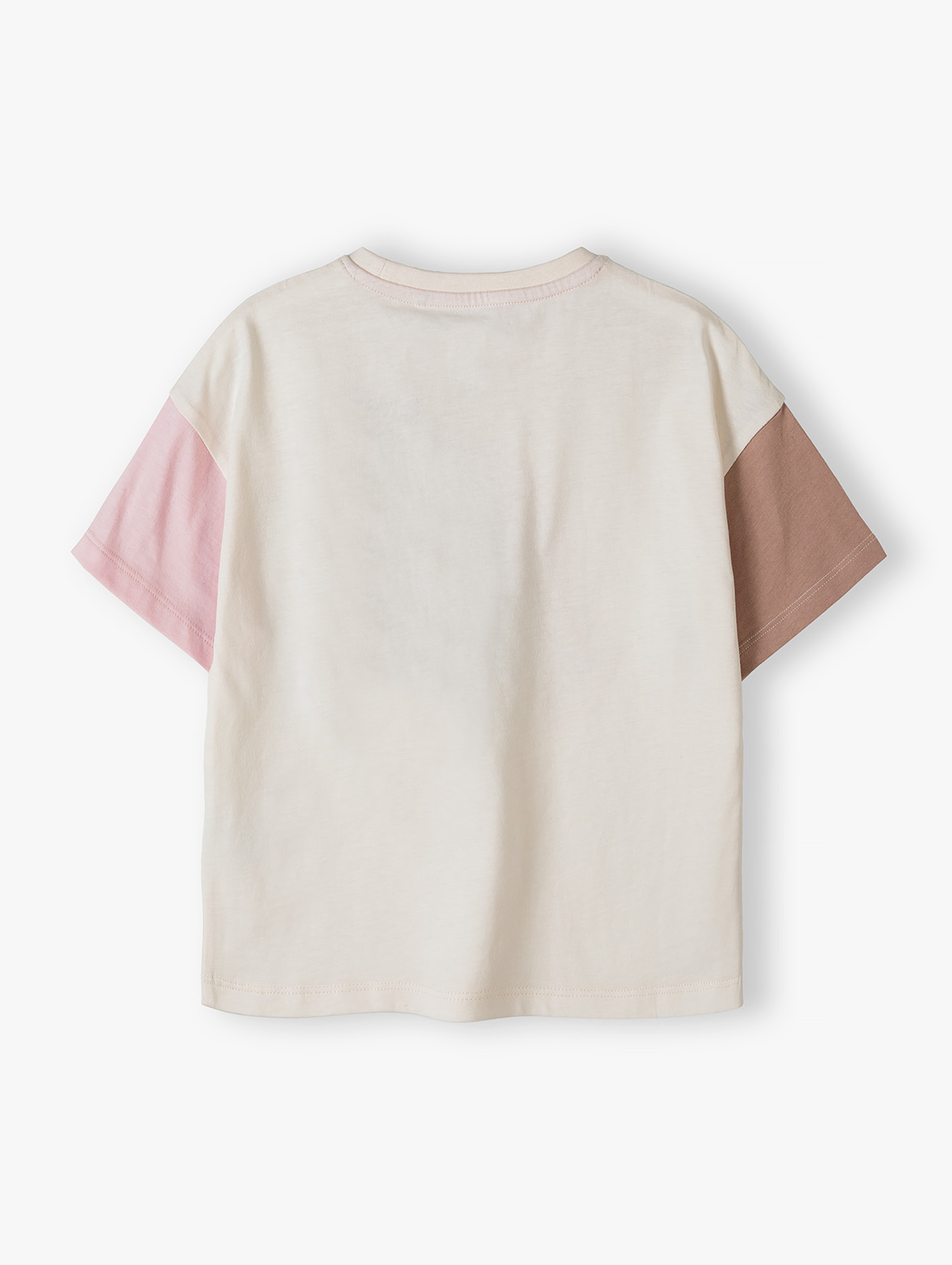 Pudełkowy t-shirt dziewczęcy z pieskiem - 5.10.15.