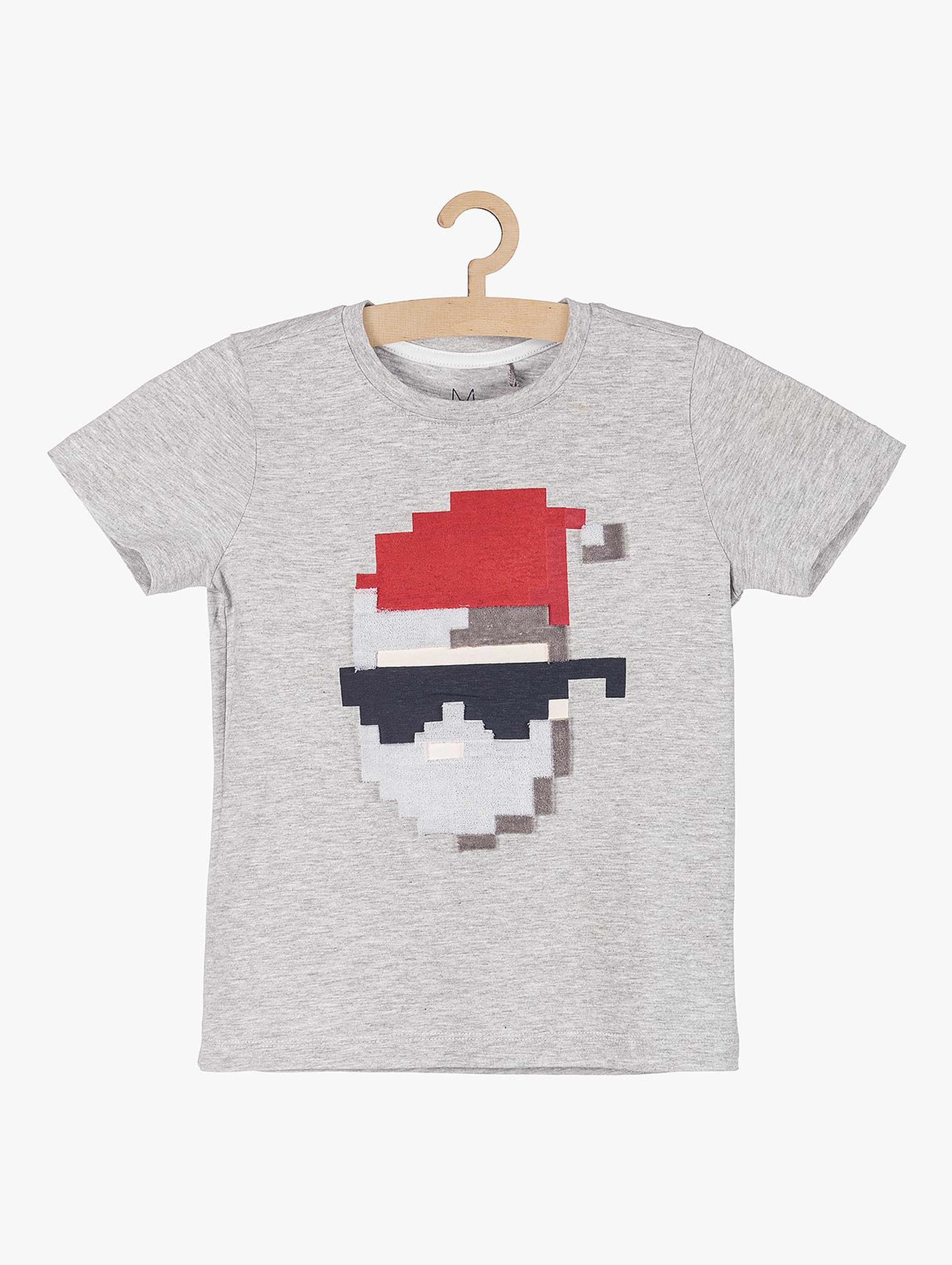 T-shirt dzianinowy dla chłopca z motywem świątecznym