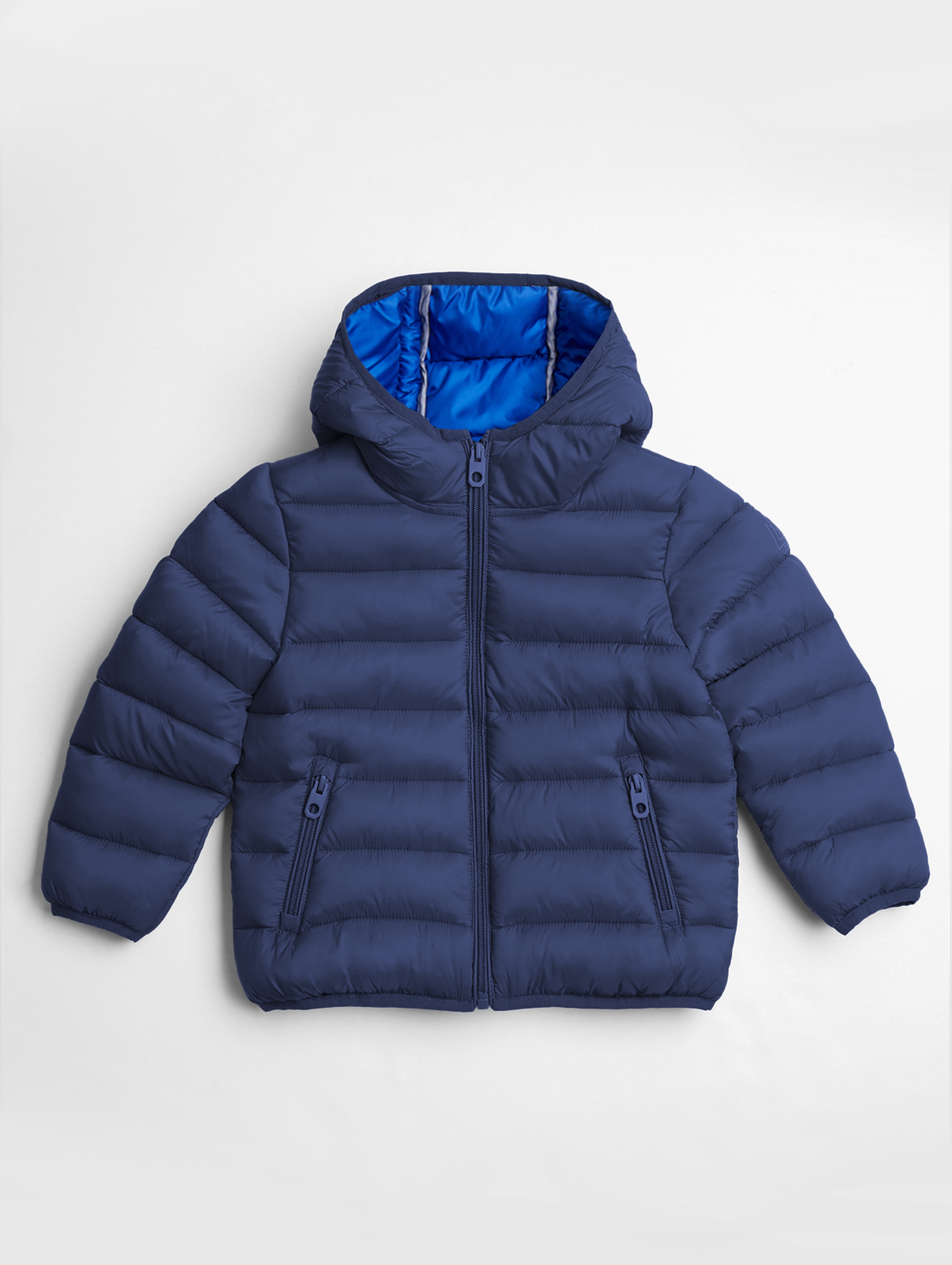 Lekka, pikowana kurtka przejściowa dla małego dziecka - granatowa - unisex - Limited Edition