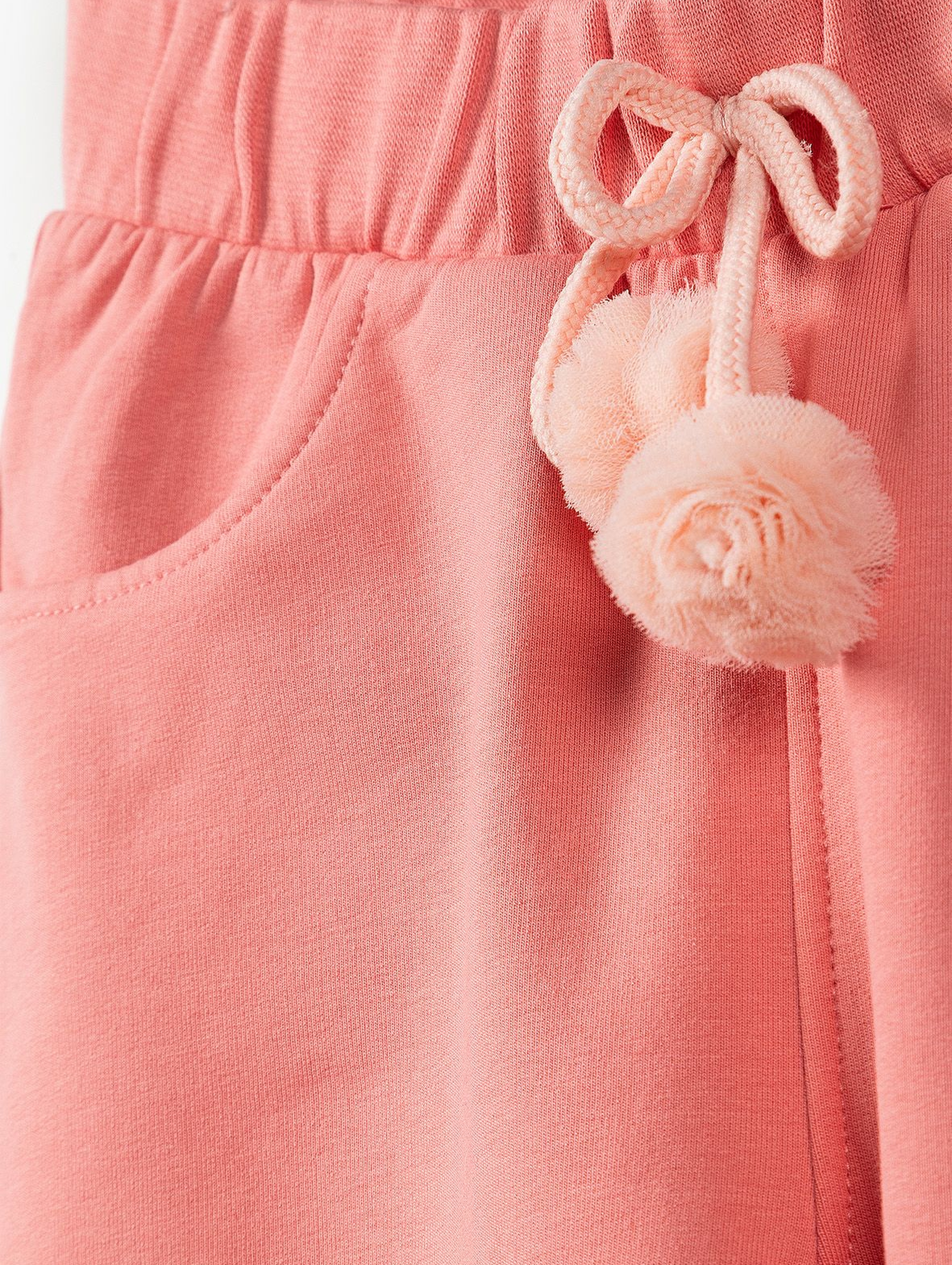 Spodnie dresowe dla dziewczynki - różowe