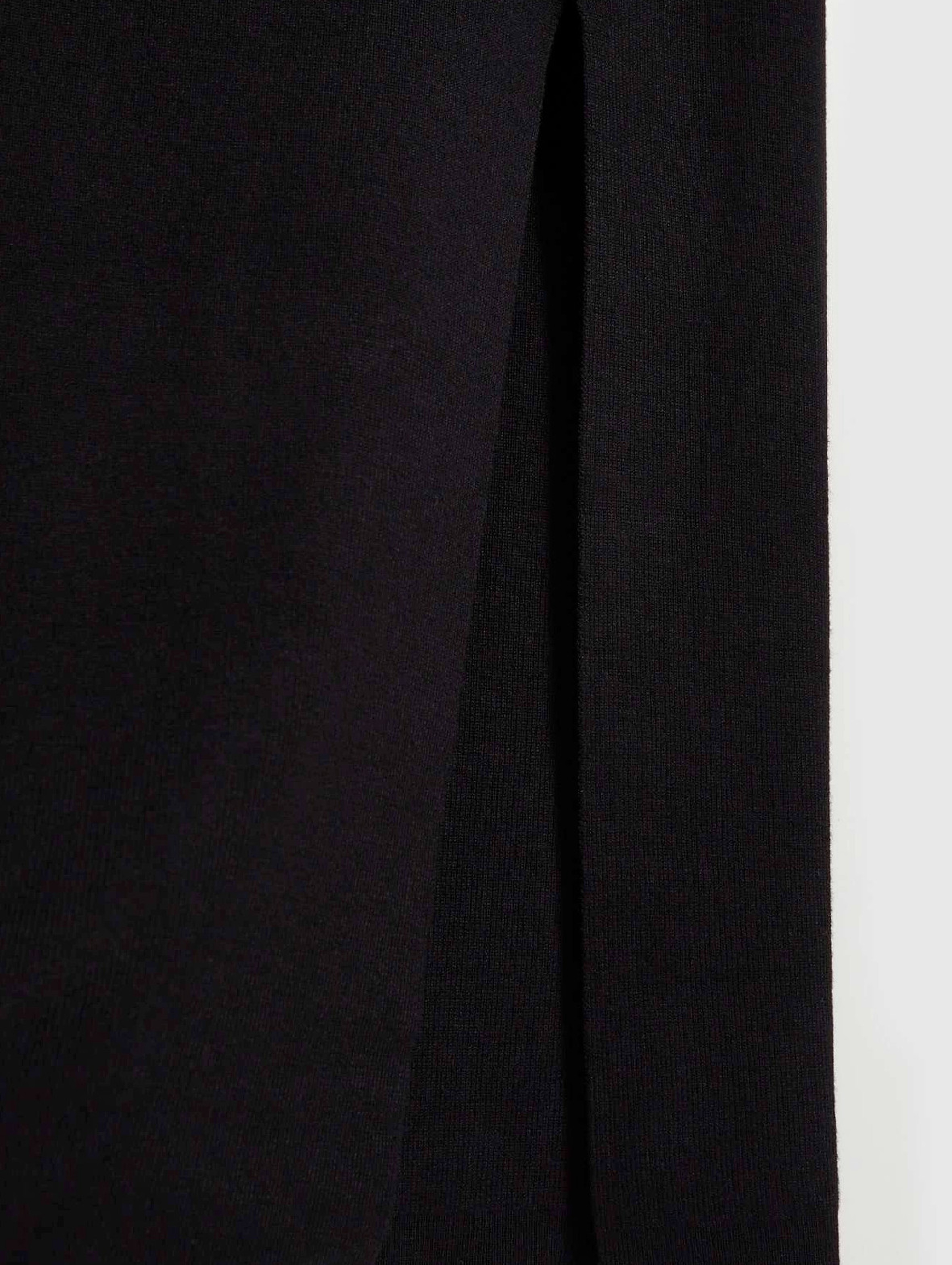 Ołówkowa spódnica damska midi z rozcięciem