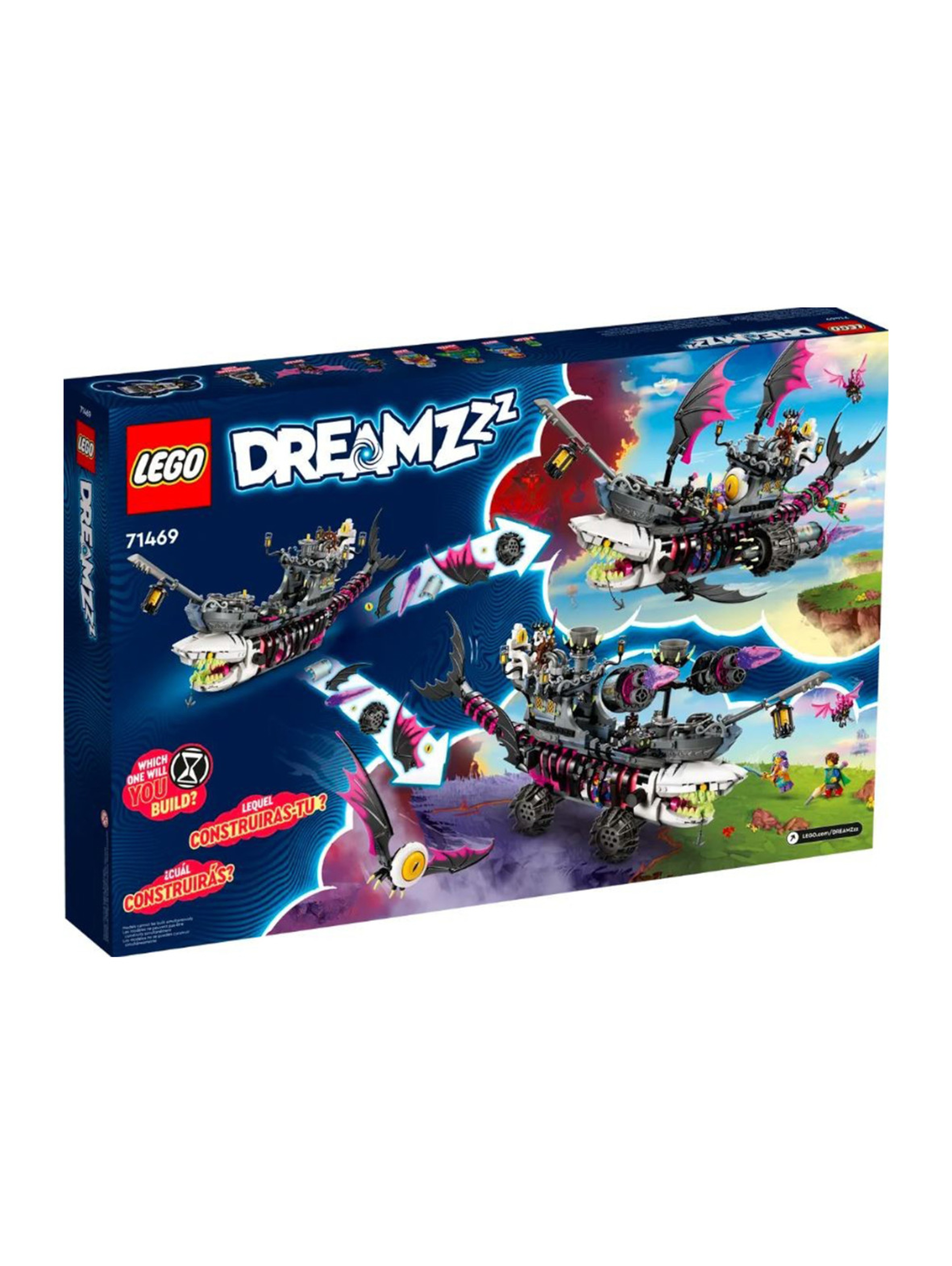 Klocki LEGO DREAMZzz 71469 Statek koszmarnego rekina - 1389 elementów, wiek 10 +