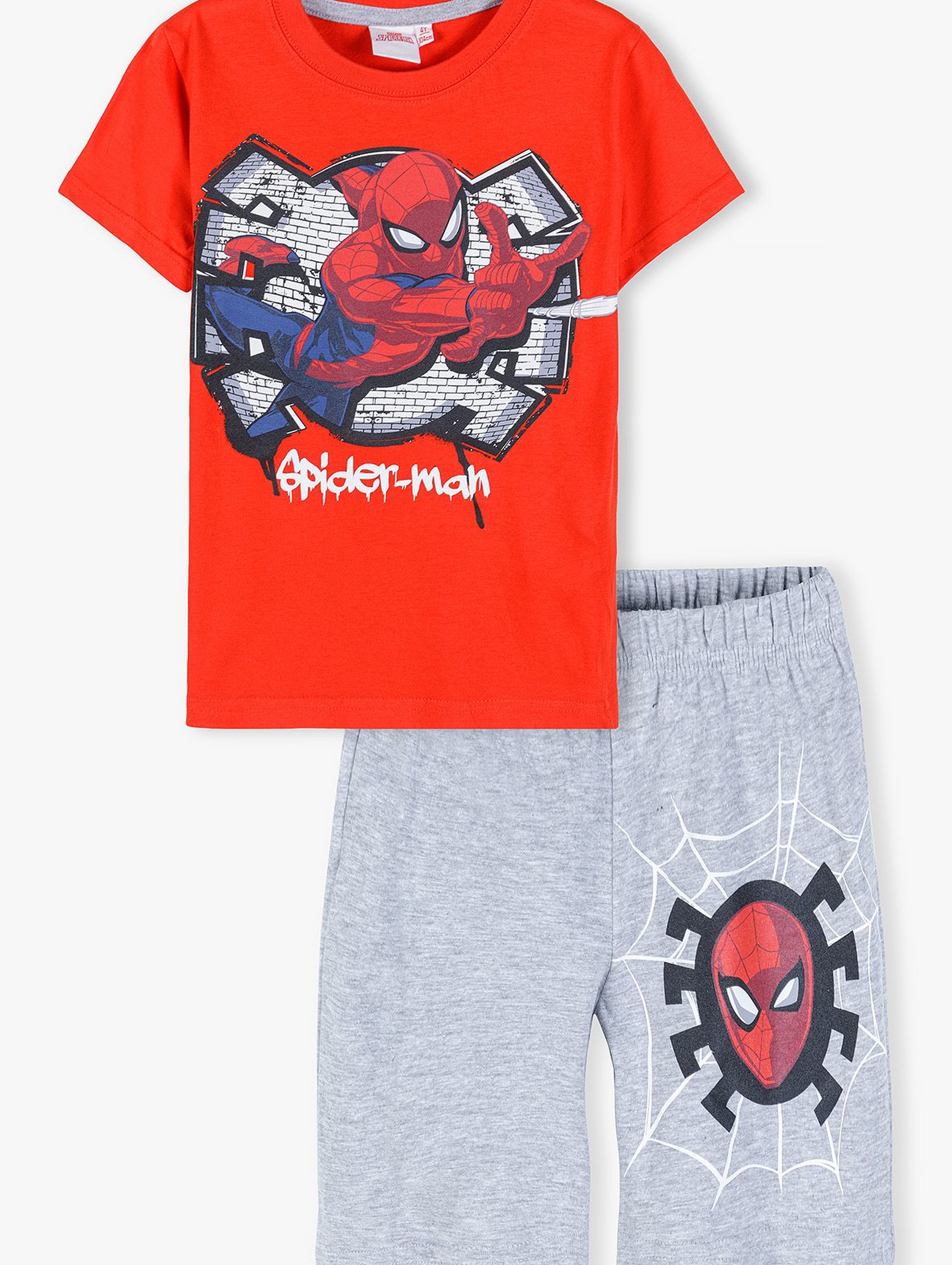 Bawełniana piżama chłopięca Spiderman