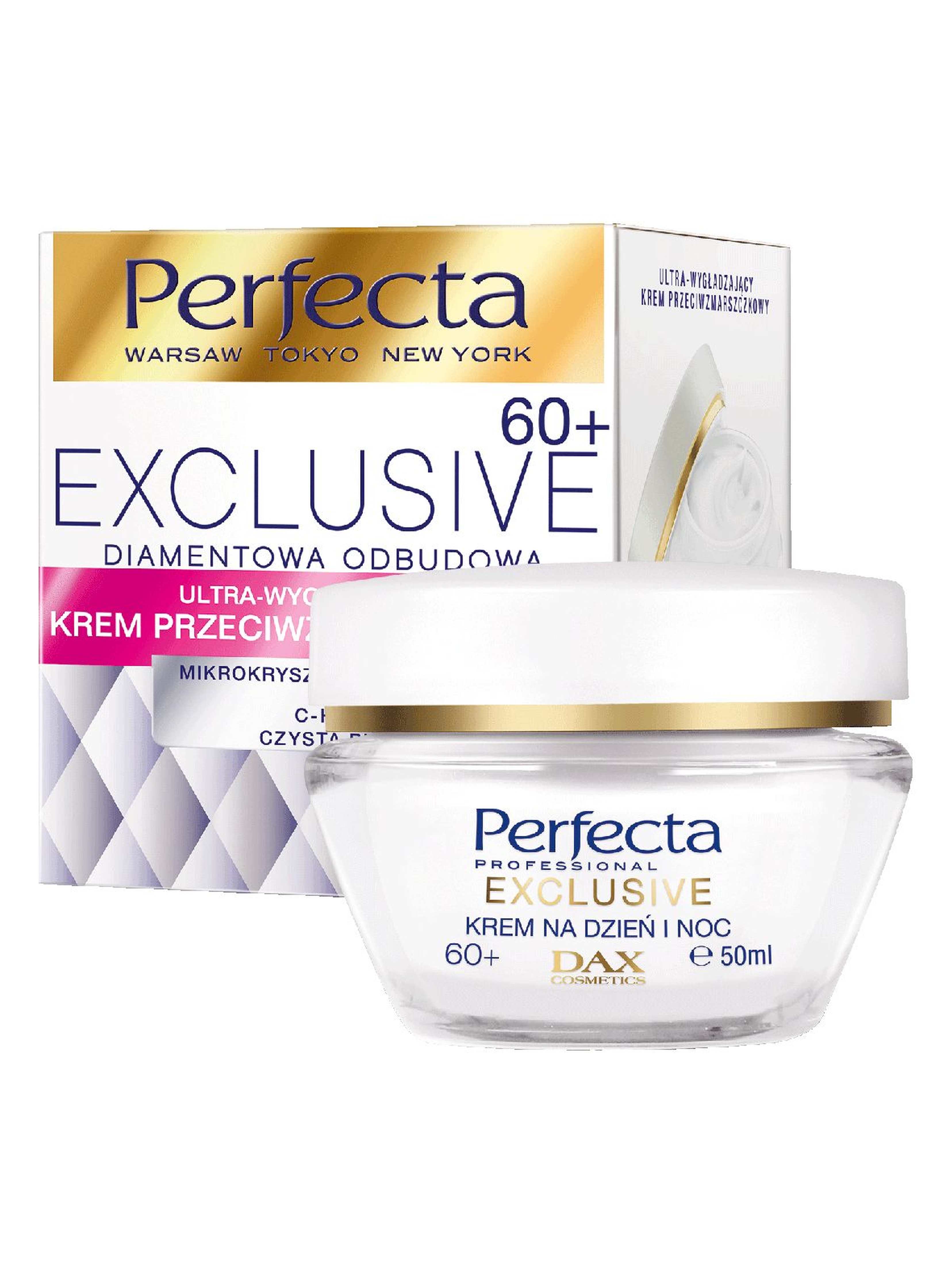 Perfecta Exclusive ultra wygładzajacy krem przeciwzmarszczkowy do twarzy - 60+, 50 ml