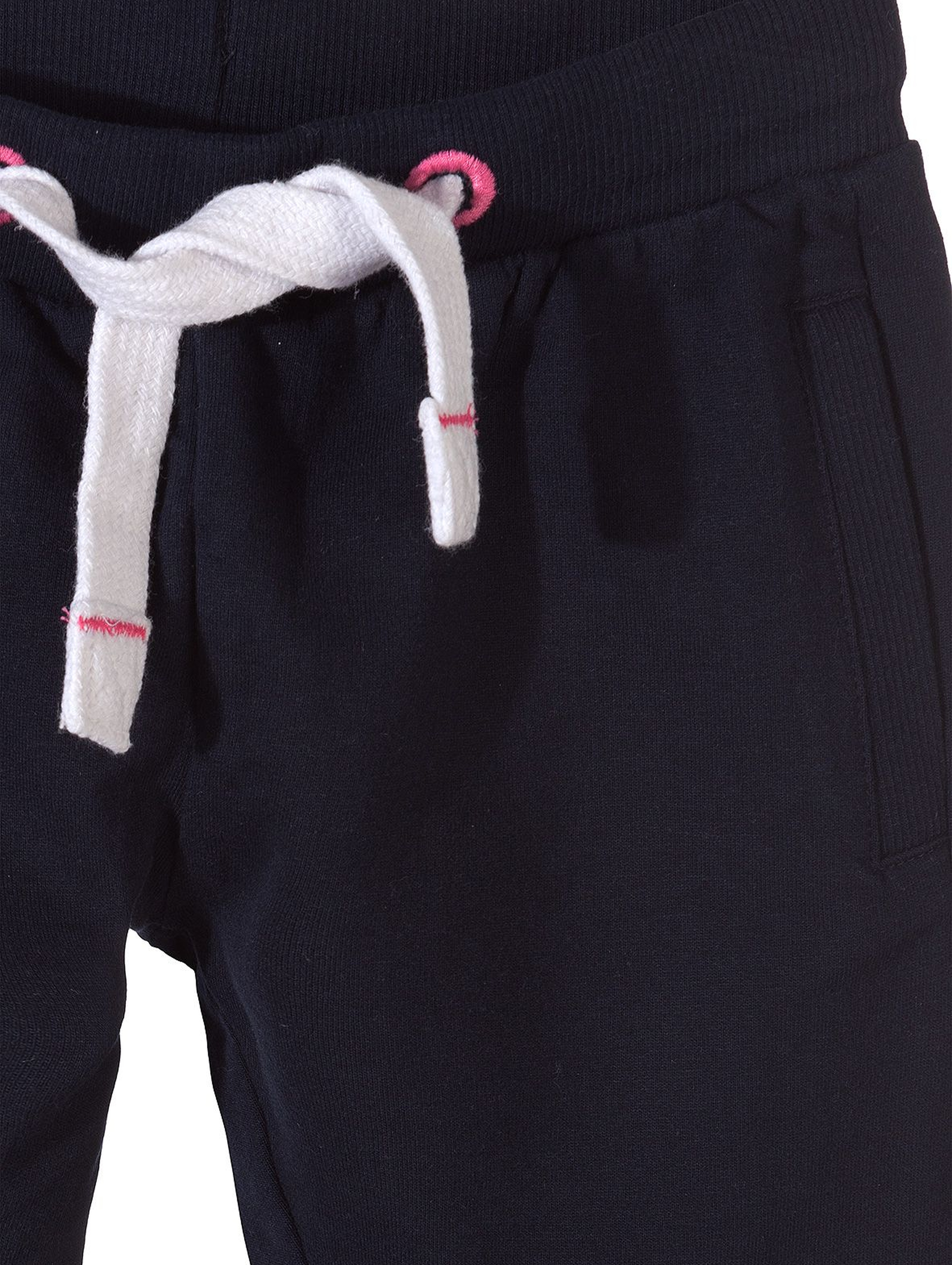 Spodnie dresowe dziewczęce basic granatowe