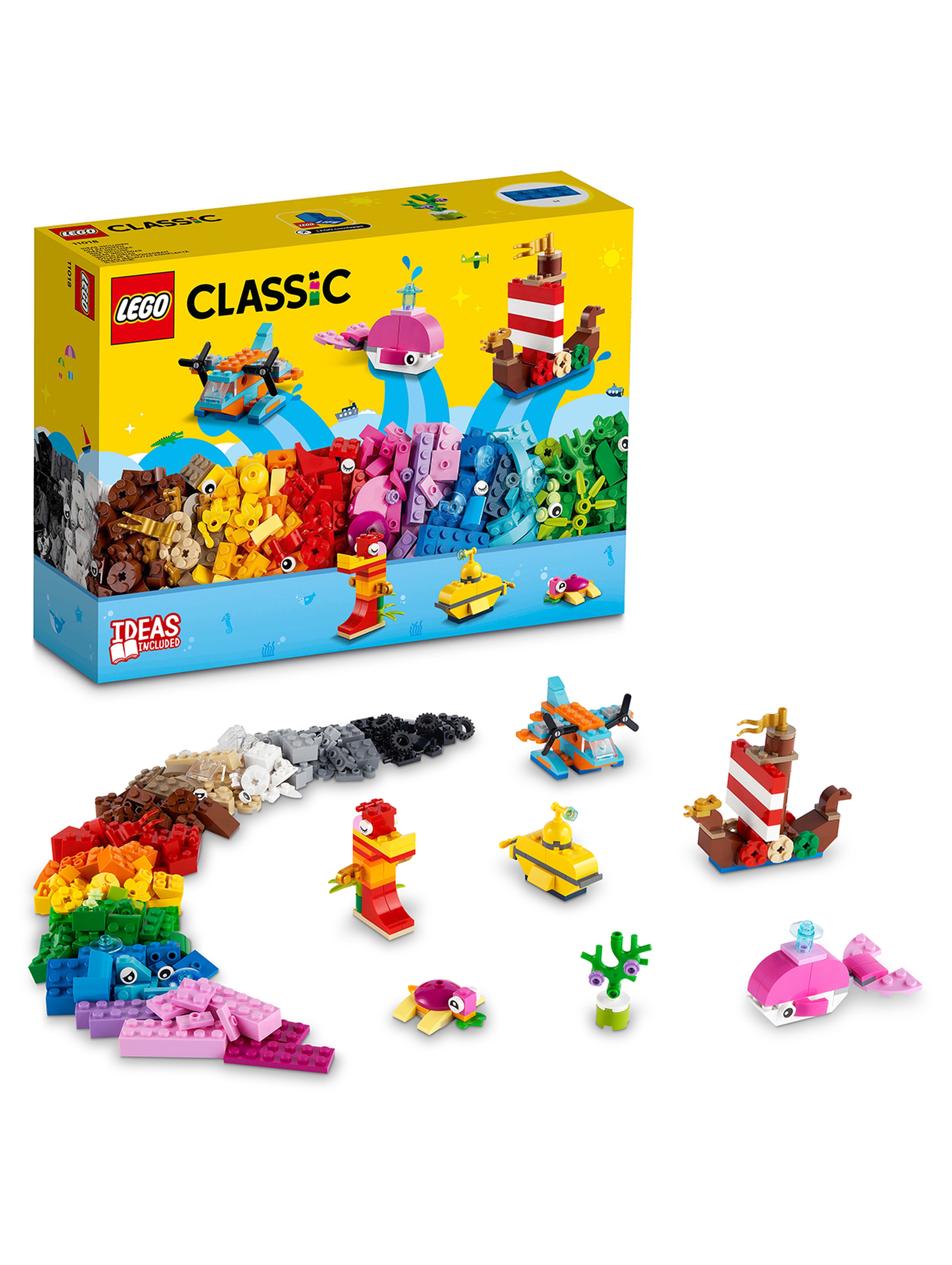 LEGO Classic - Kreatywna oceaniczna zabawa 11018 - 333 elementy, wiek 4+