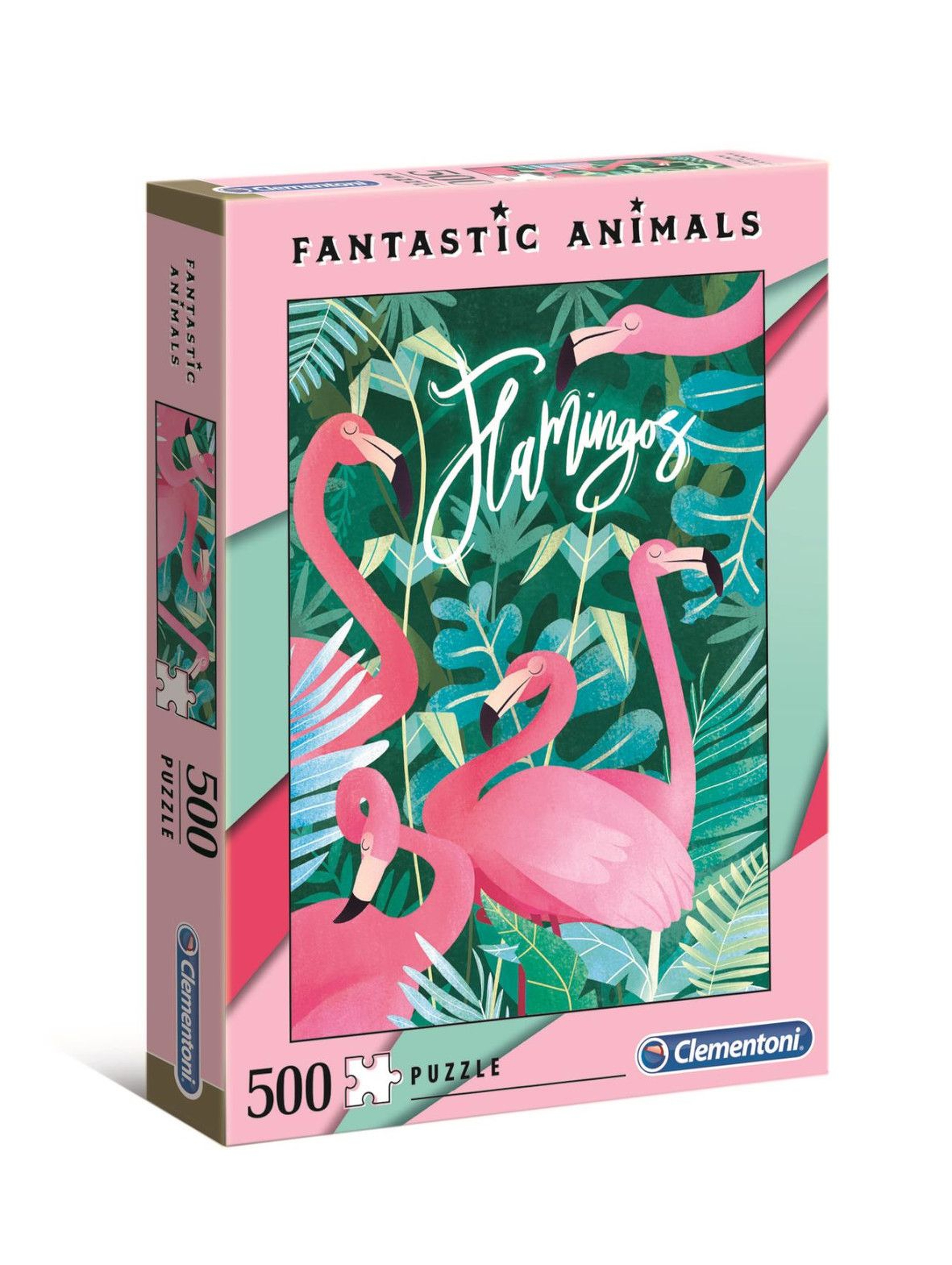 Puzzle Fantastyczne zwierzęta Flamingi Clementoni - 500 el