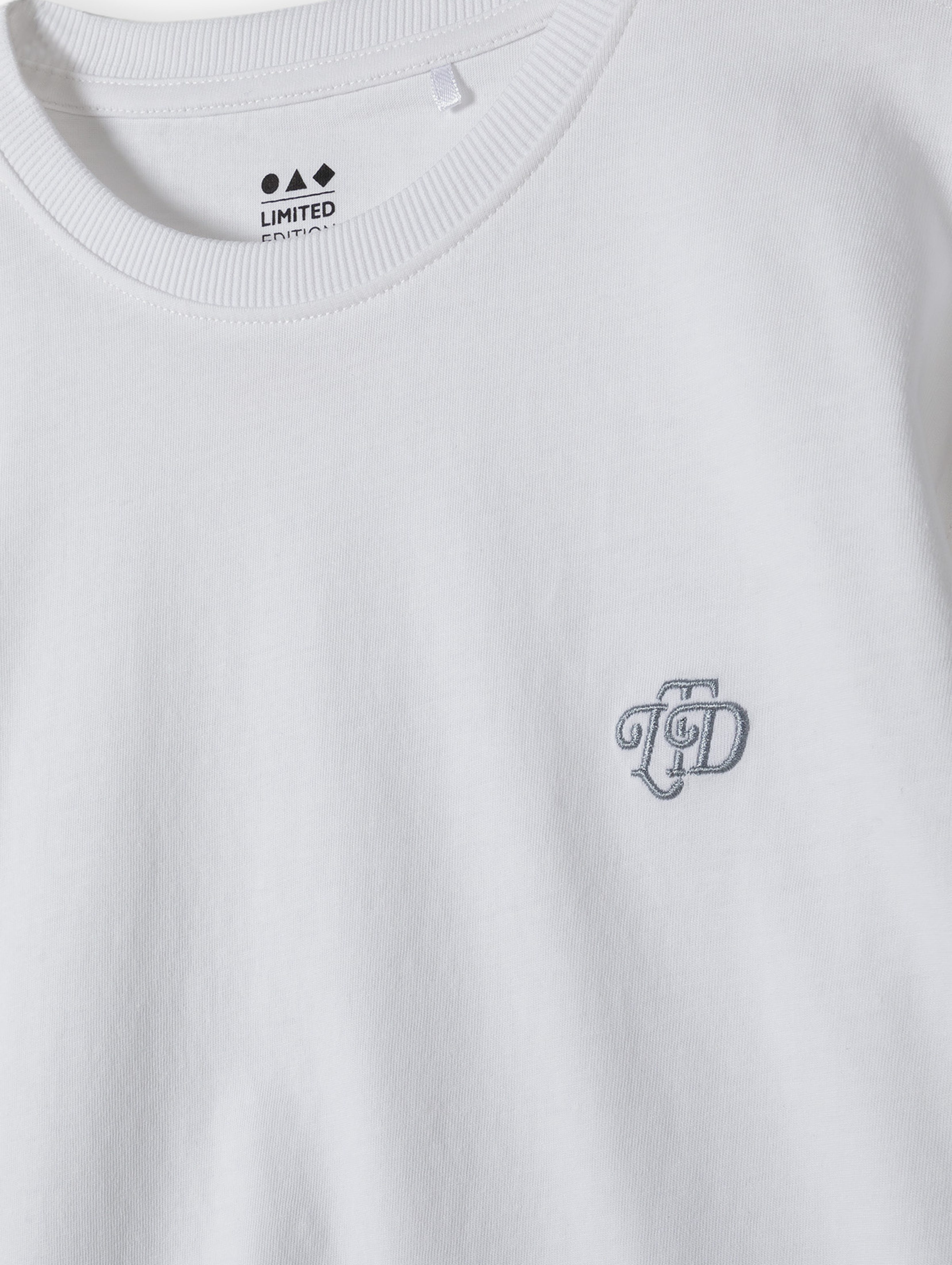T-shirty bawełniane 2pak - biały i beżowy - Limited Edition