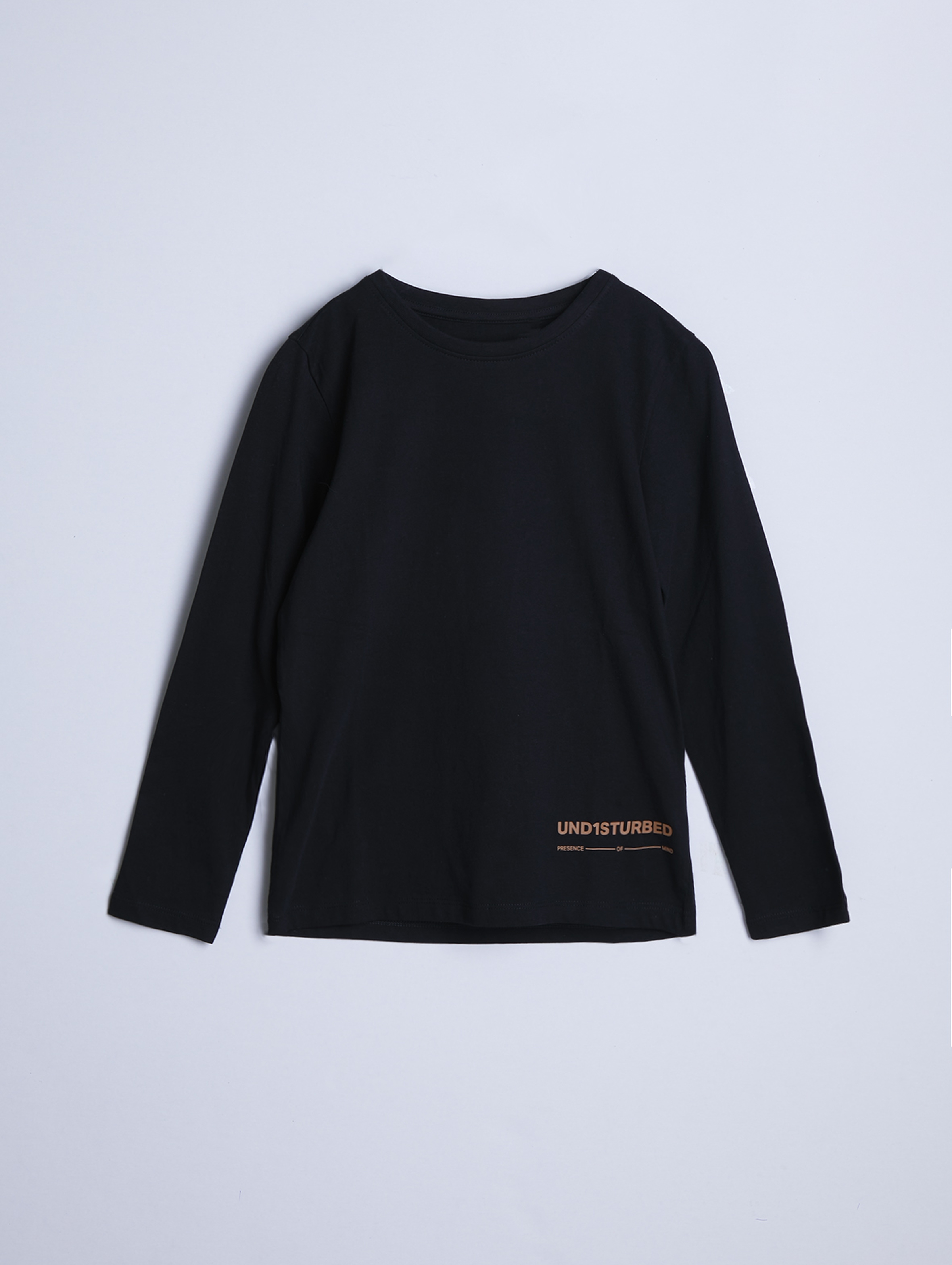 Czarna bluzka z długim rękawem i kontrastowymi napisami - unisex - Limited Edition