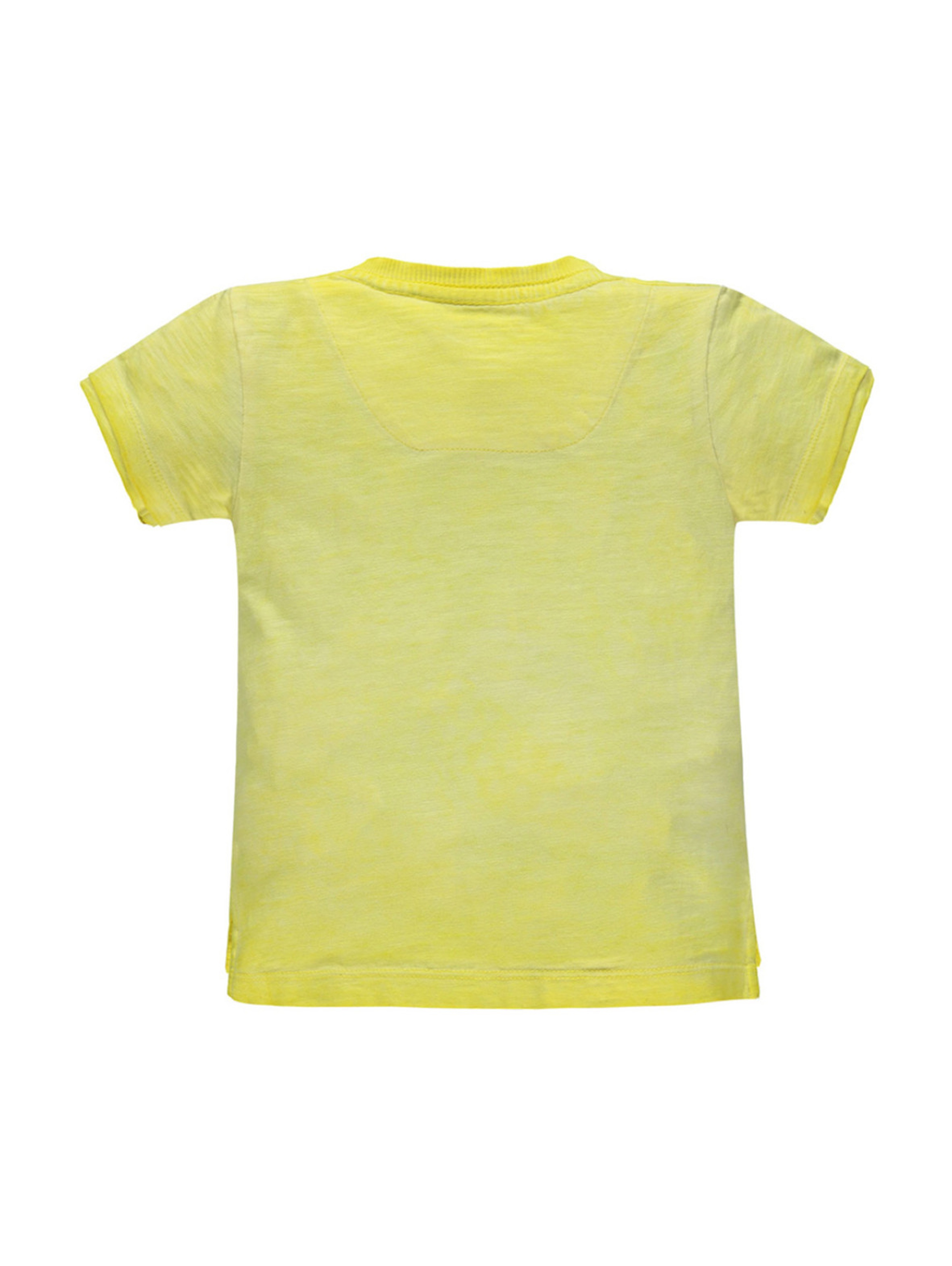 Chłopięca koszulka z krótkim rękawem żółta