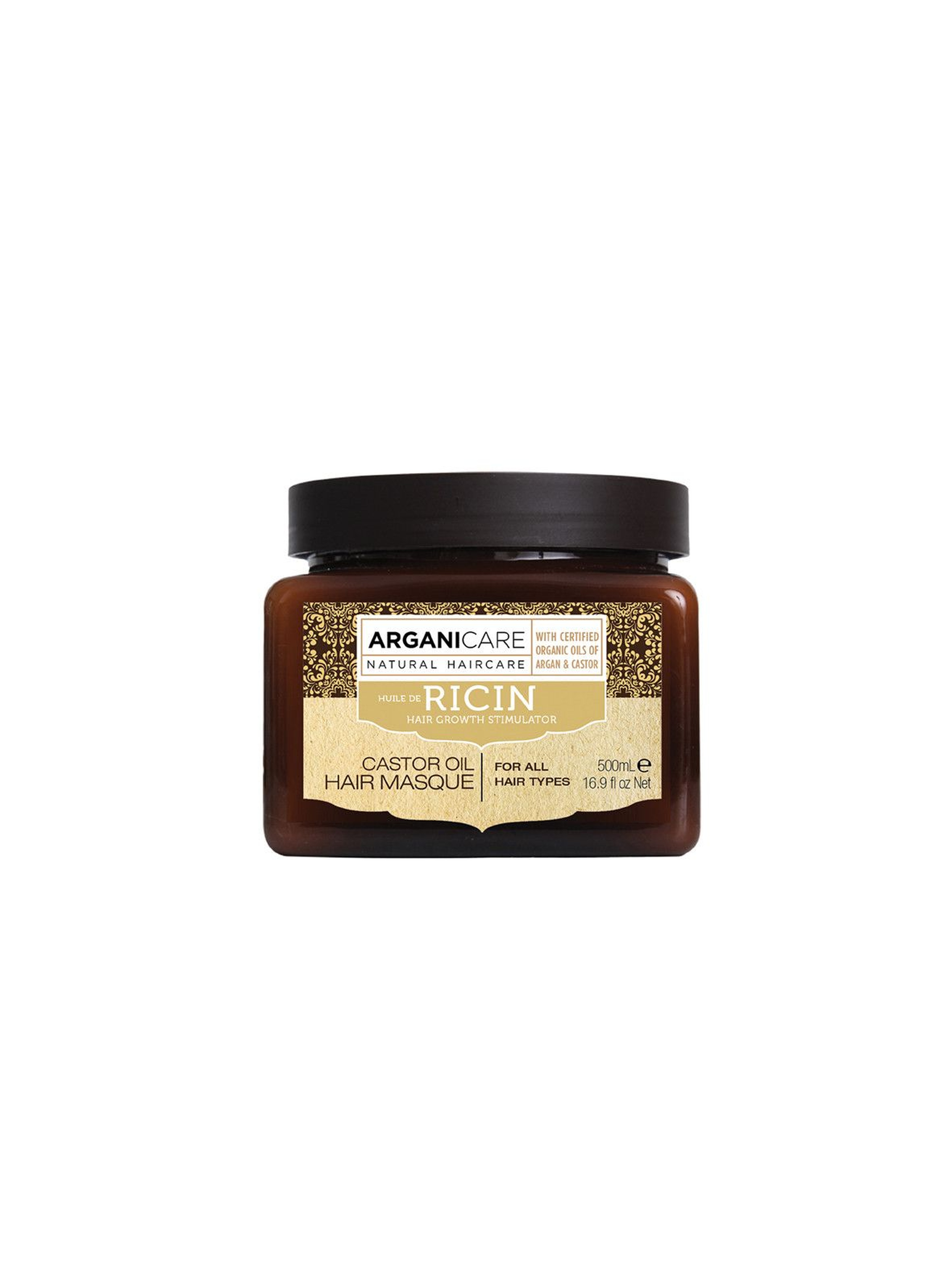 ARGANICARE NATURAL HAIRCARE Castor Oil  Masque maska z olejem rycynowym stymulująca porost włosów - 500 ml