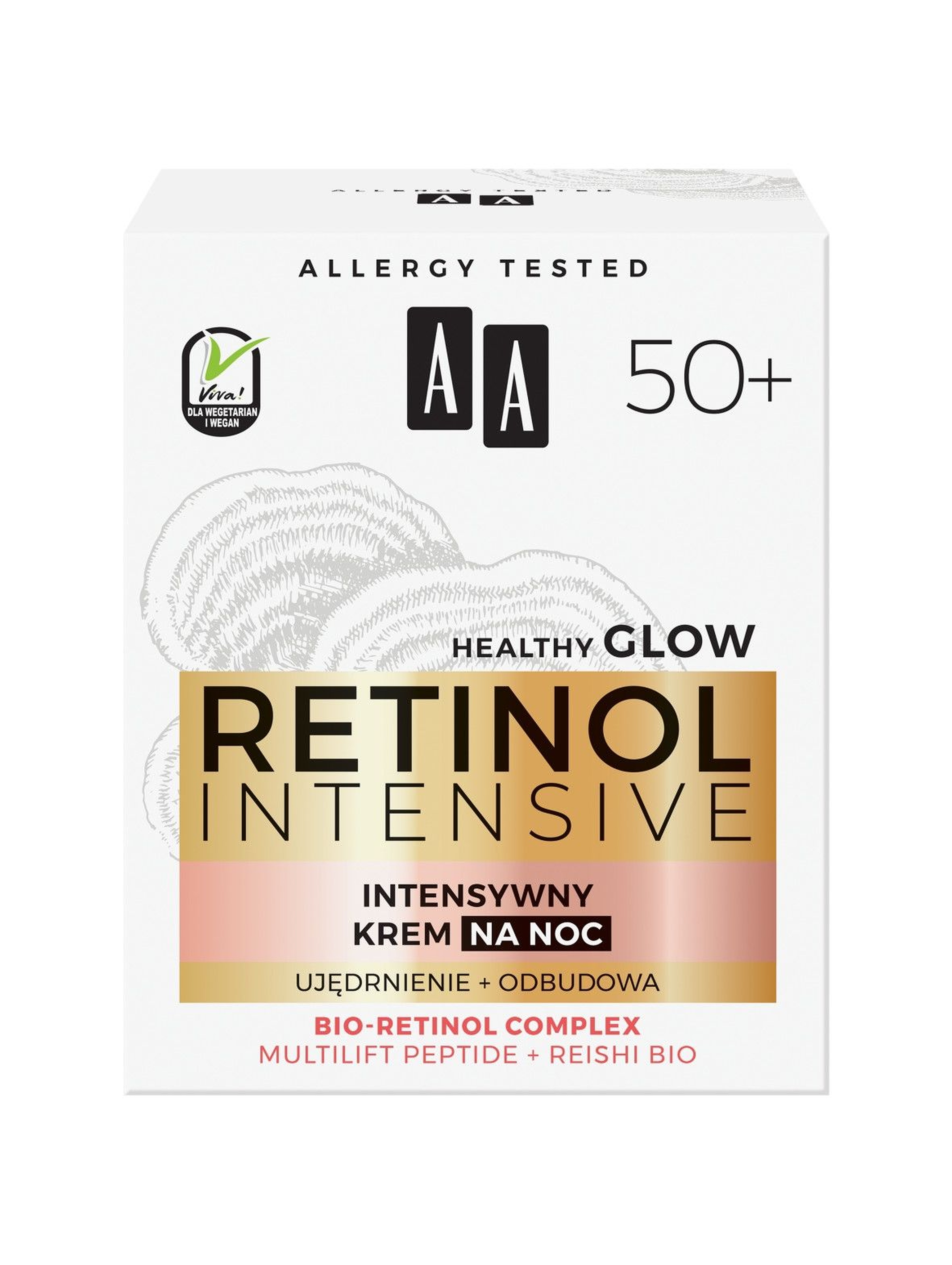 AA Retinol Intensive 50+ intensywny krem na noc ujędrnienie+odbudowa 50 ml
