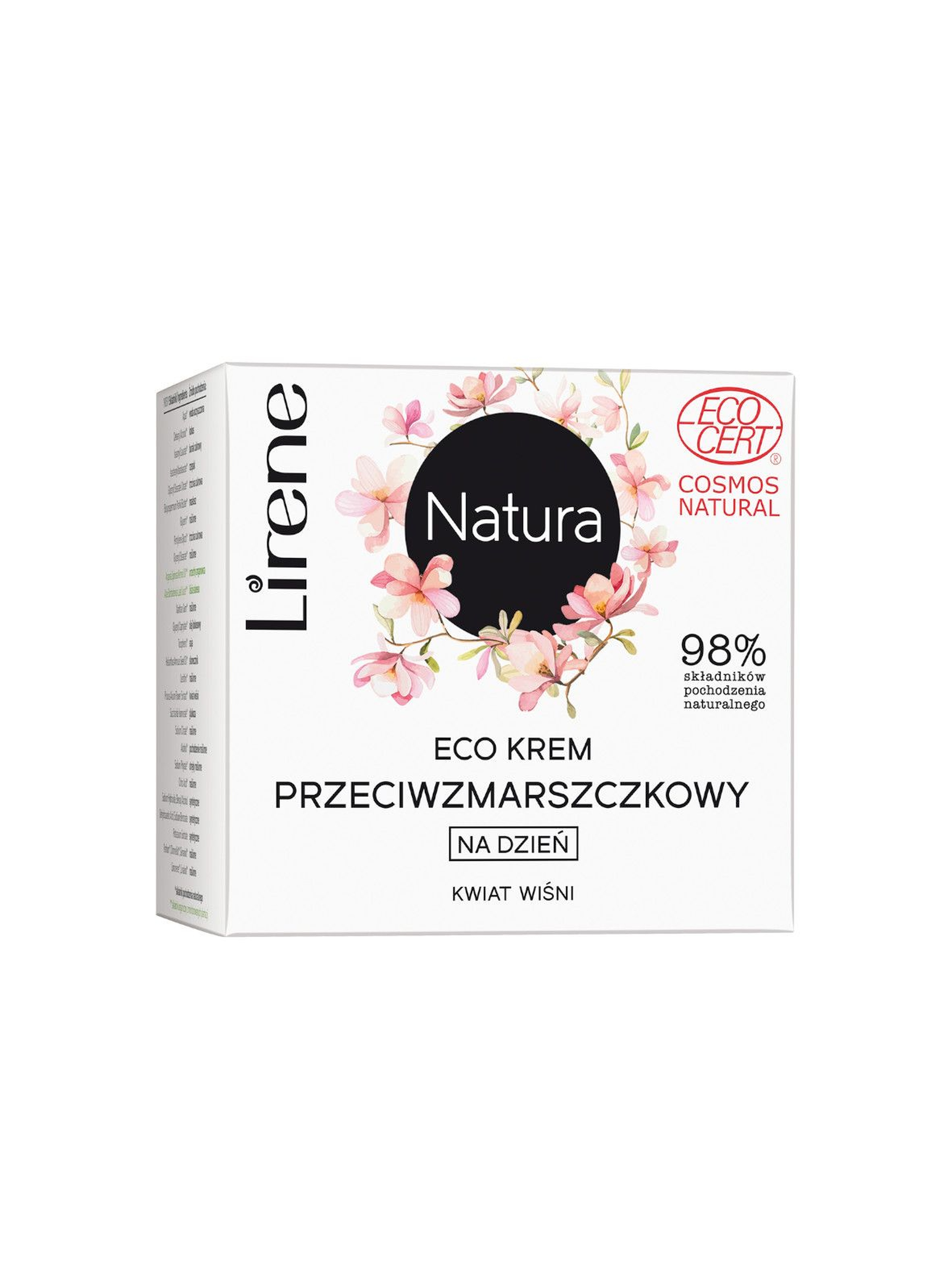 Lirene Natura Eco krem przeciwzmarszczkowy na dzień kwiat wiśni 50 ml