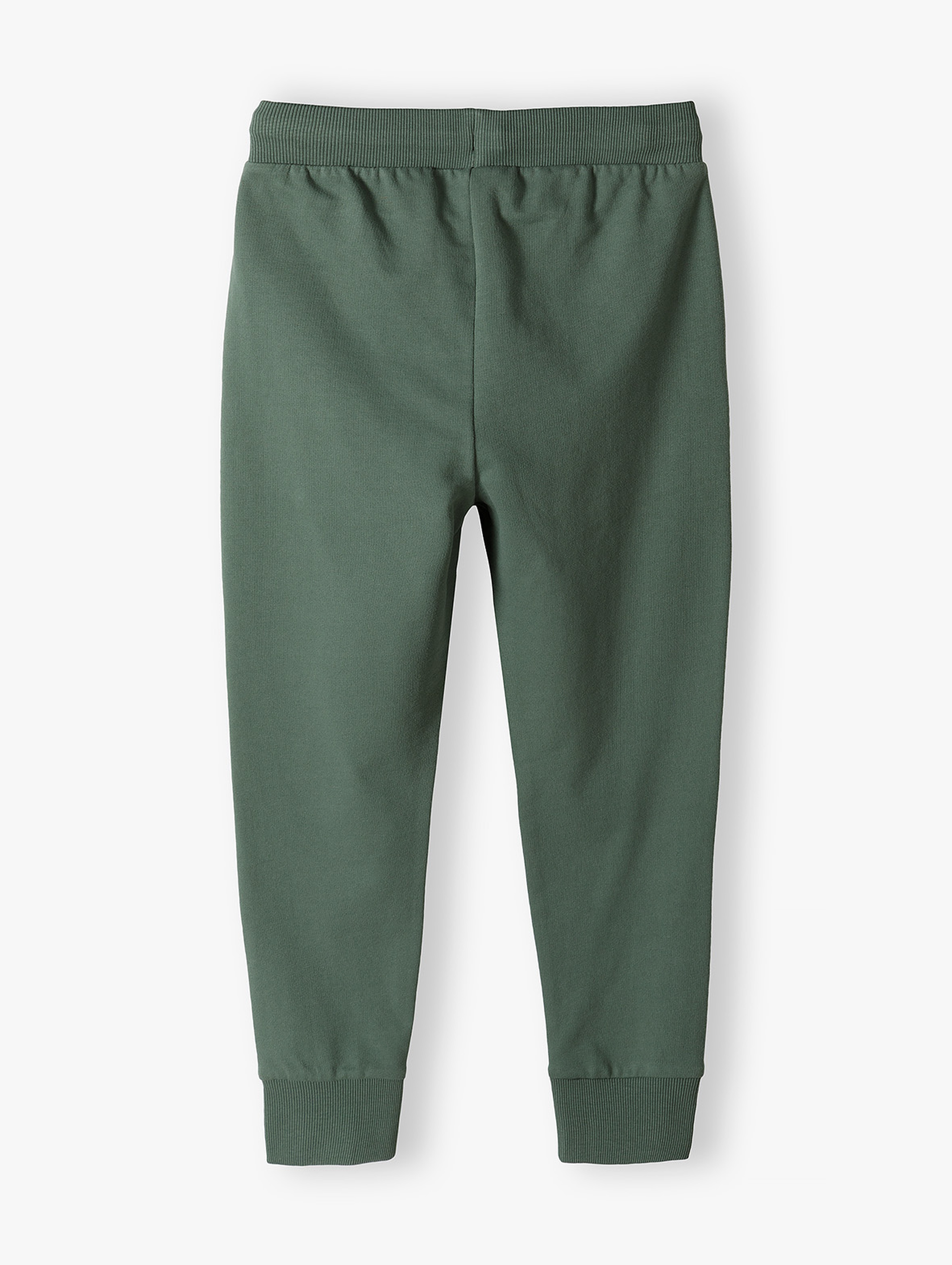 Zielone spodnie dresowe chłopięce - slim