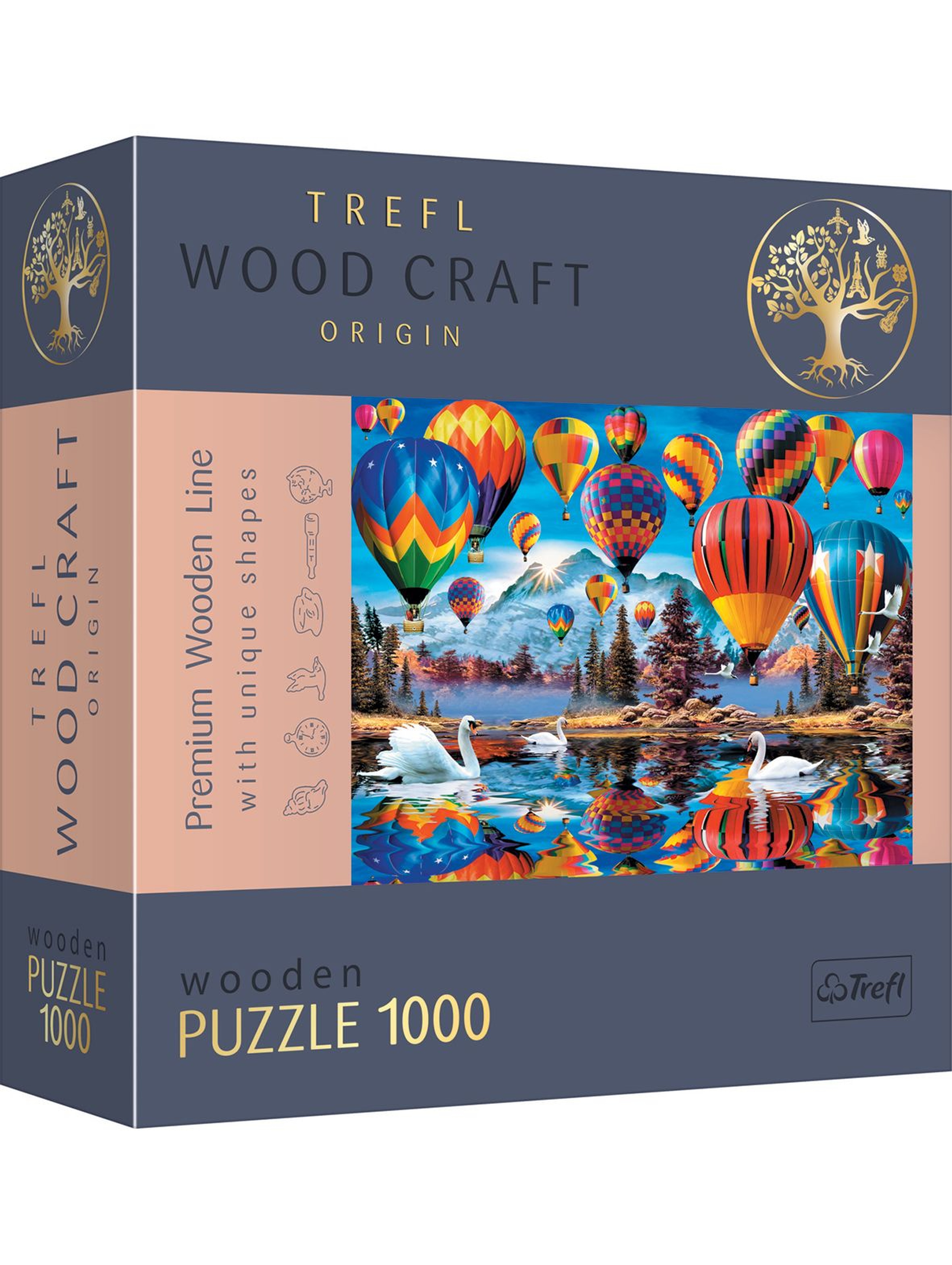 Puzzle Drewniane Trefl - Kolorowe balony -  1000 el