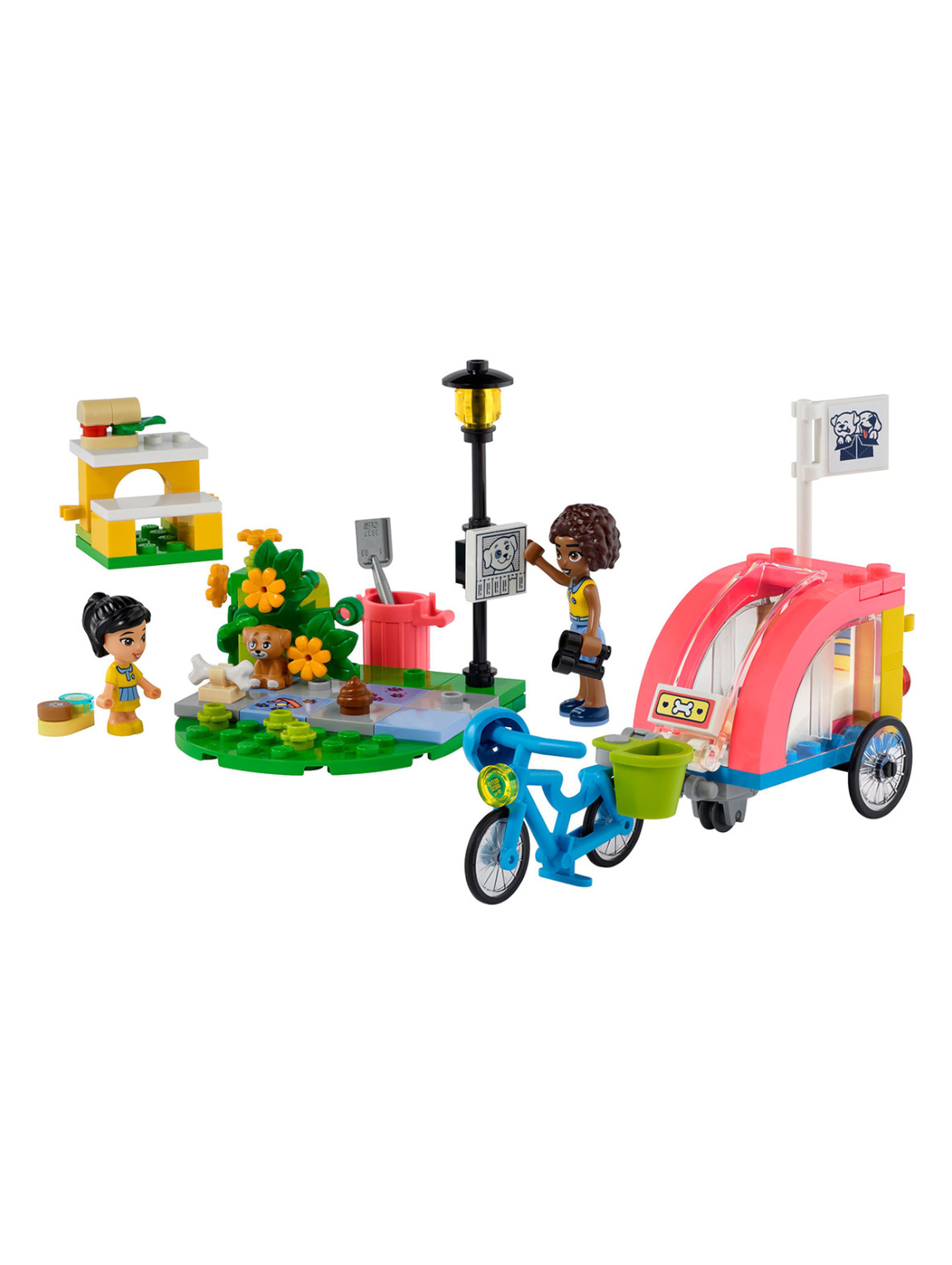 Klocki LEGO Friends 41738 Rower do ratowania psów - 125 elementów, wiek 6 +