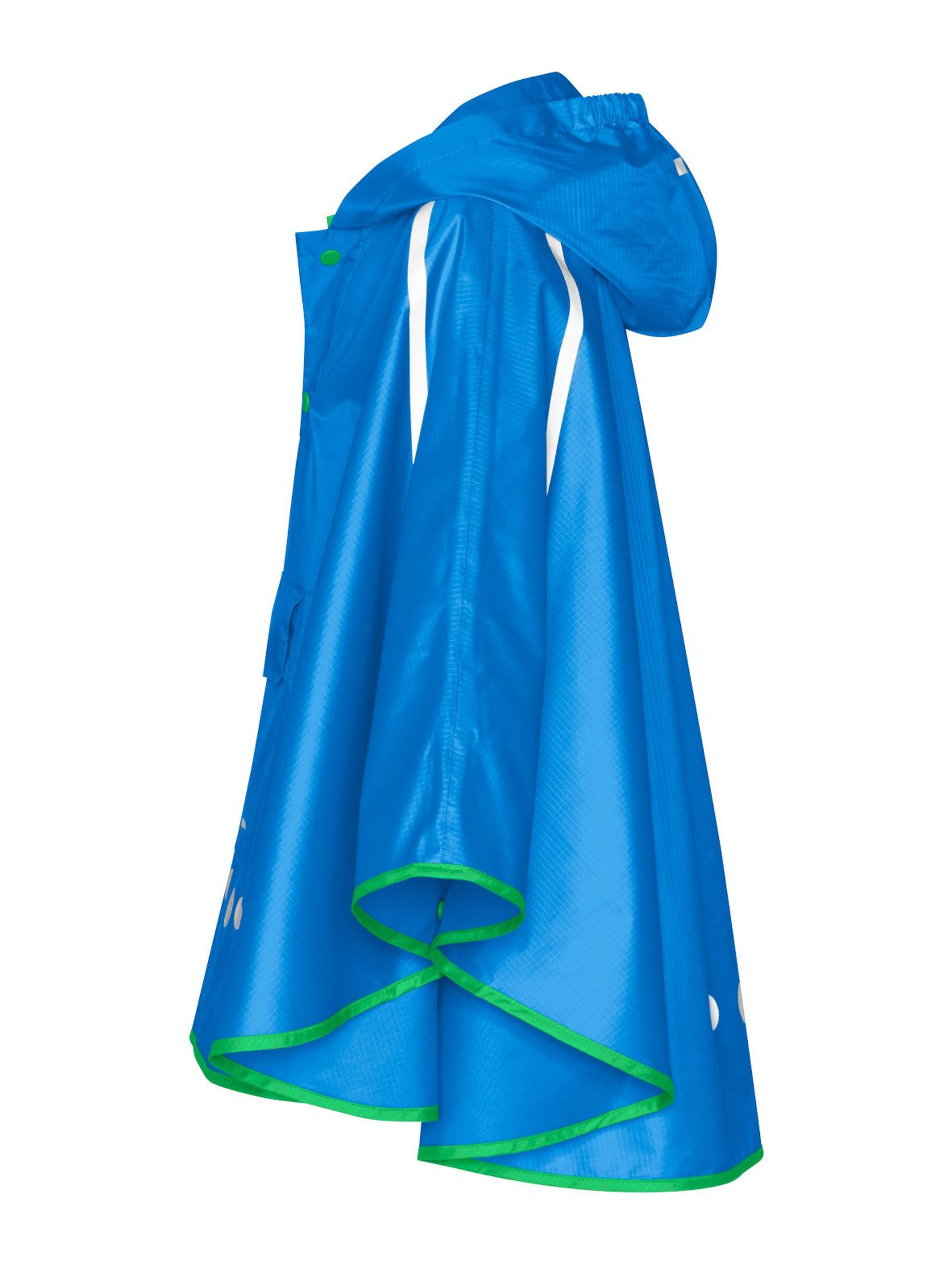 Poncho przeciwdeszczowe składane do torebki niebieski