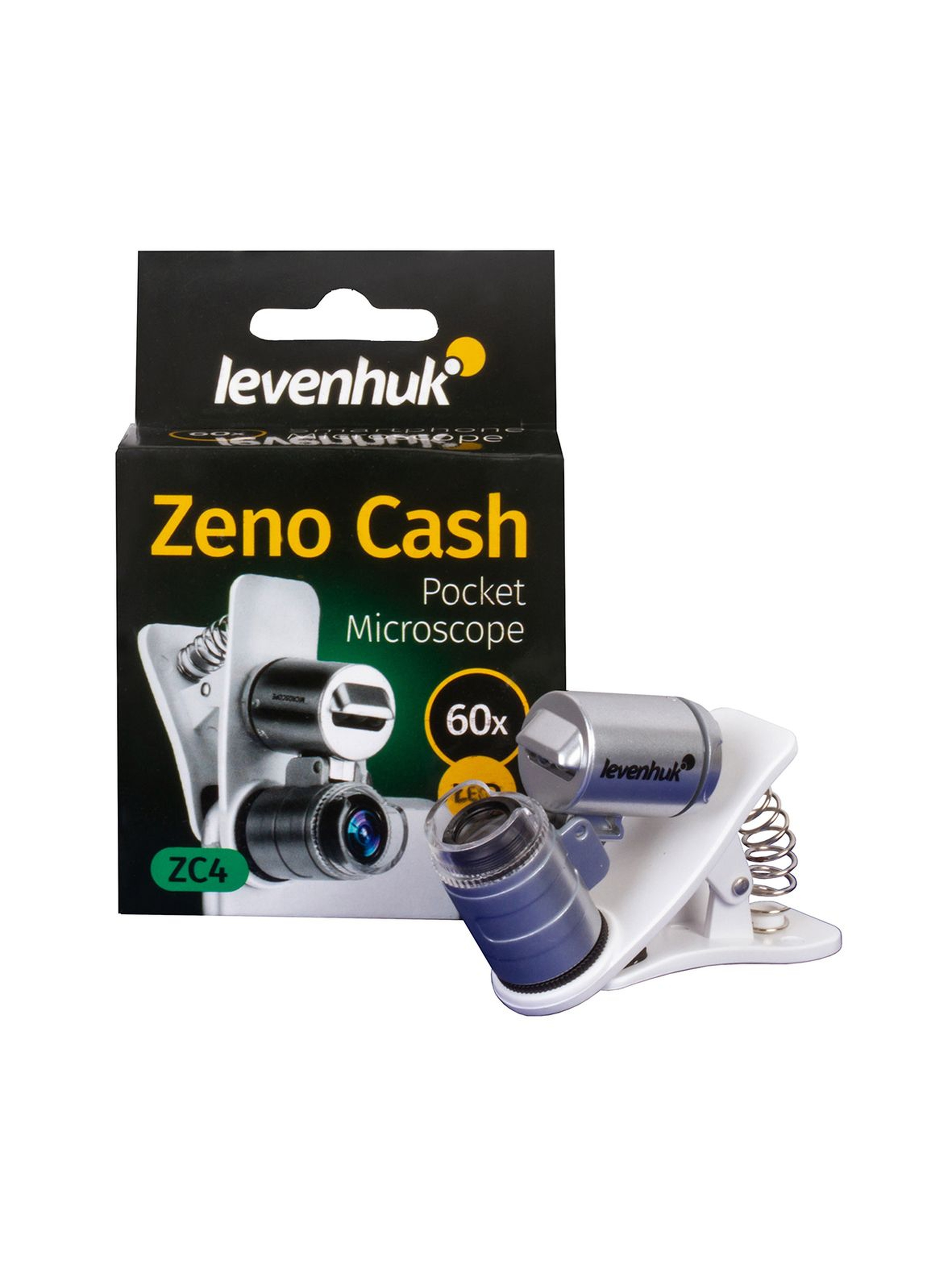 Mikroskop kieszonkowy Levenhuk Zeno Cash ZC4 - biały