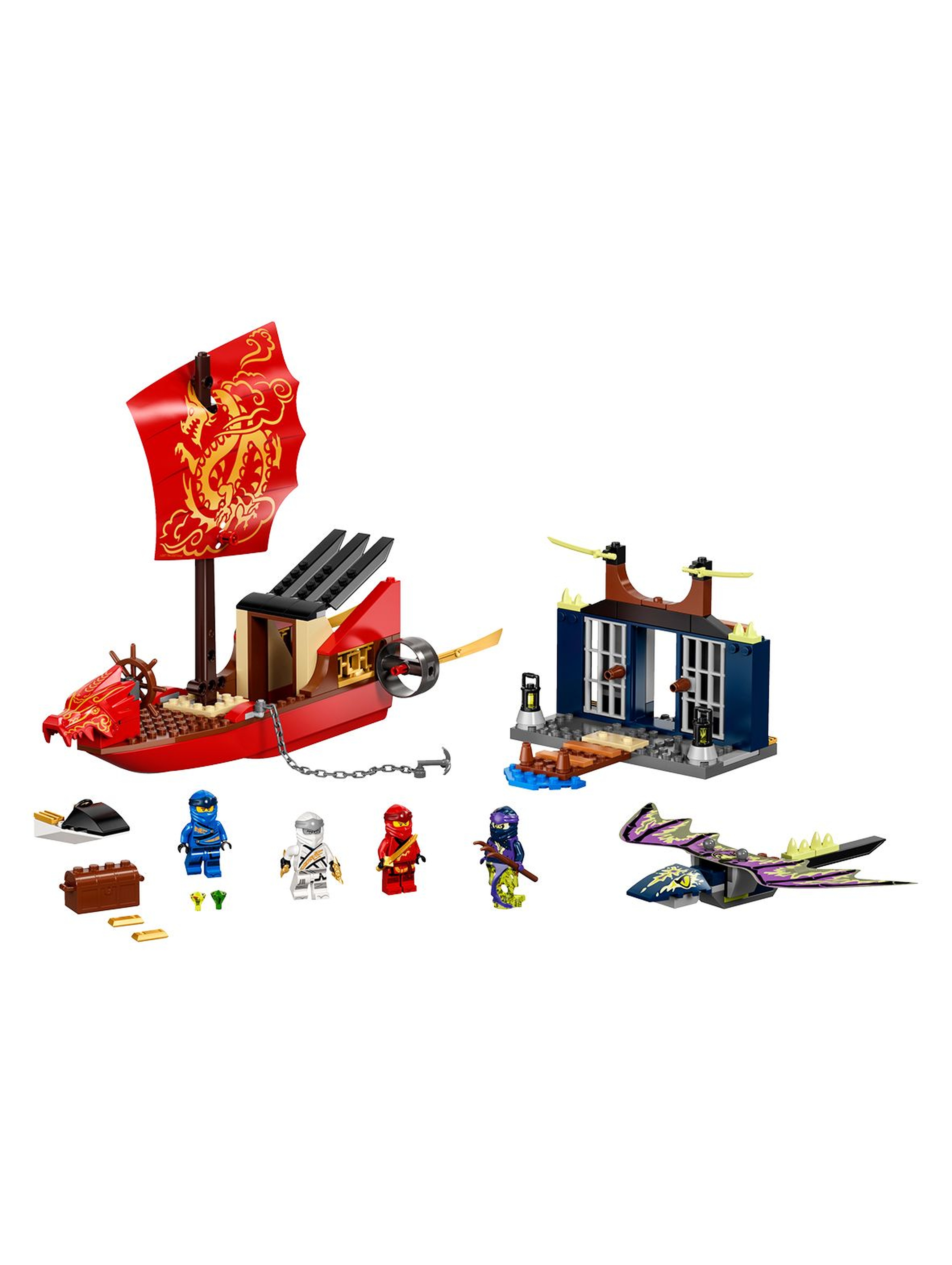 LEGO Ninjago - Ostatni lot Perły Przeznaczenia 71749- 147 elementów, wiek 4+