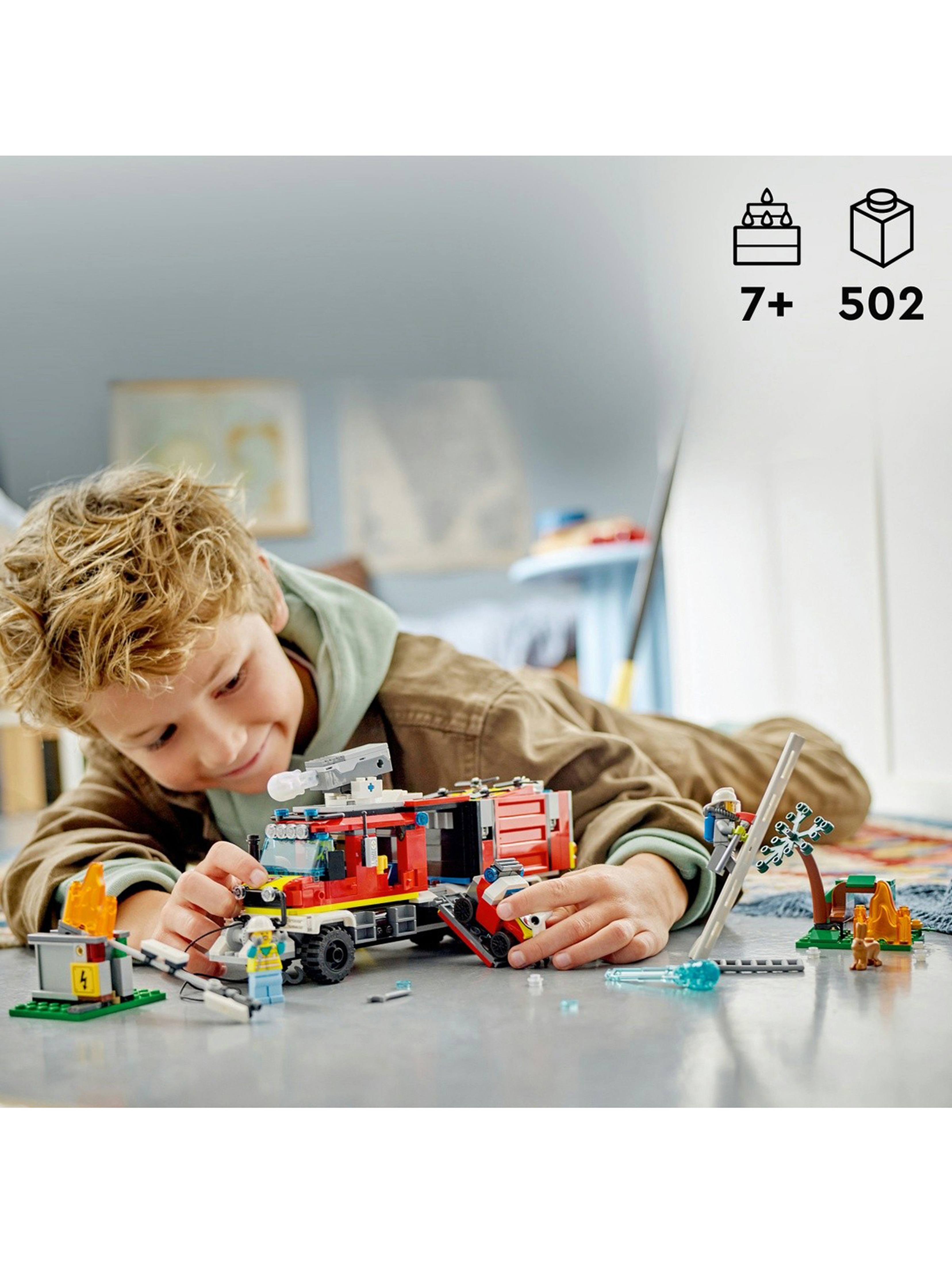 Klocki LEGO City 60374 Terenowy pojazd straży pożarnej - 502 elementy, wiek 7 +