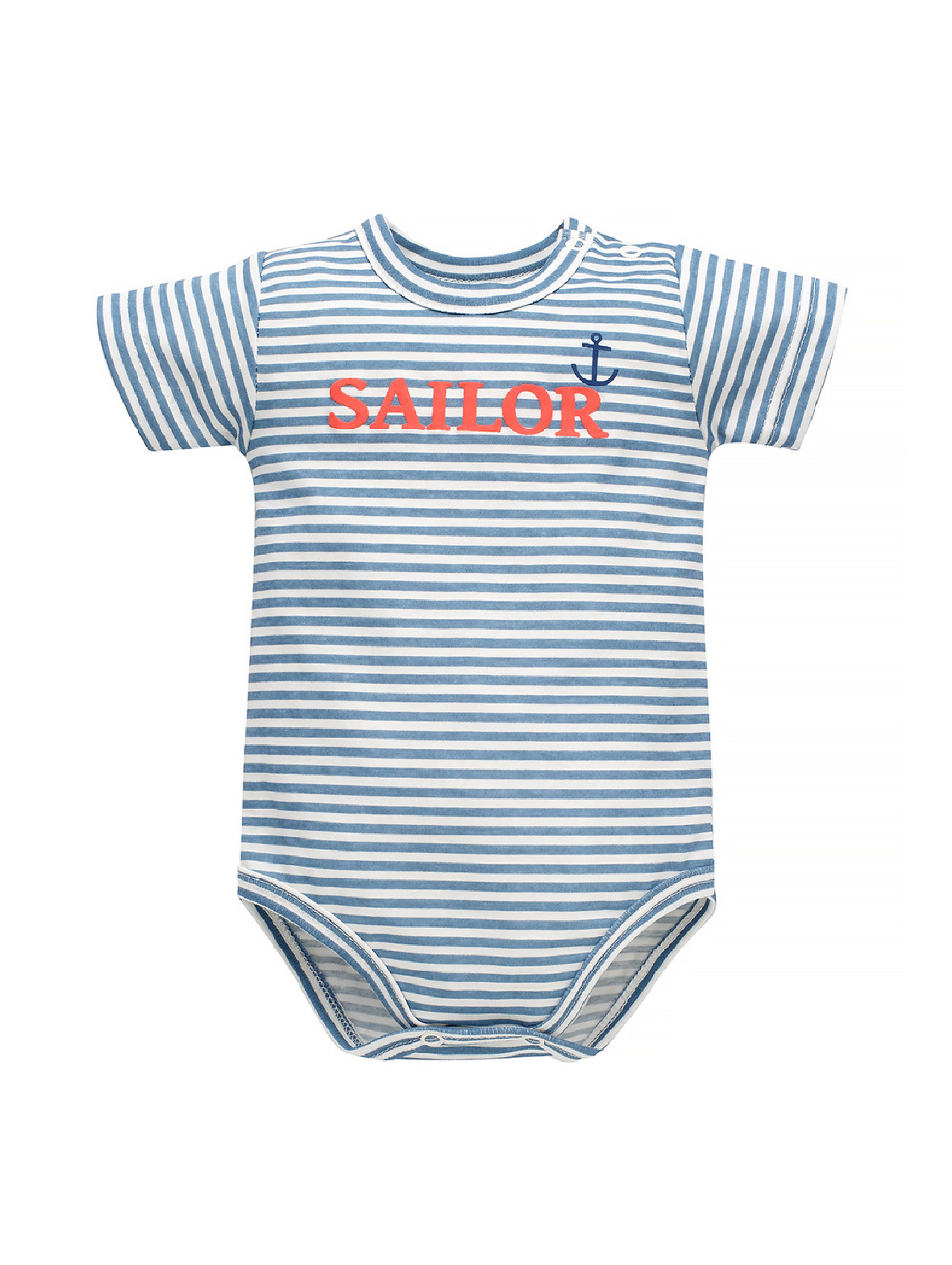 Body dla niemowlaka z krótkim rękawem Sailor ecru