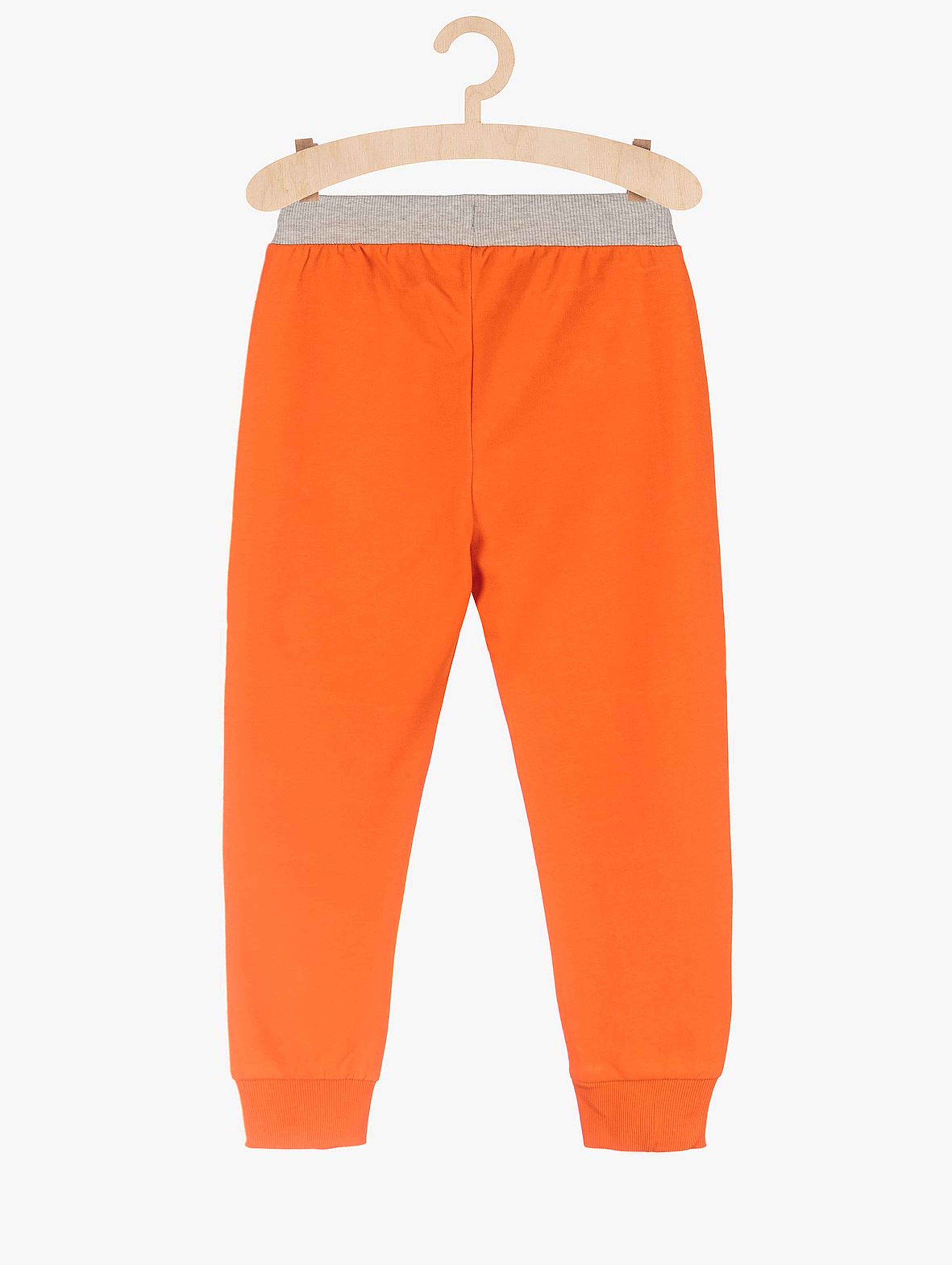 Spodnie dresowe chłopięce - pomarańczowe
