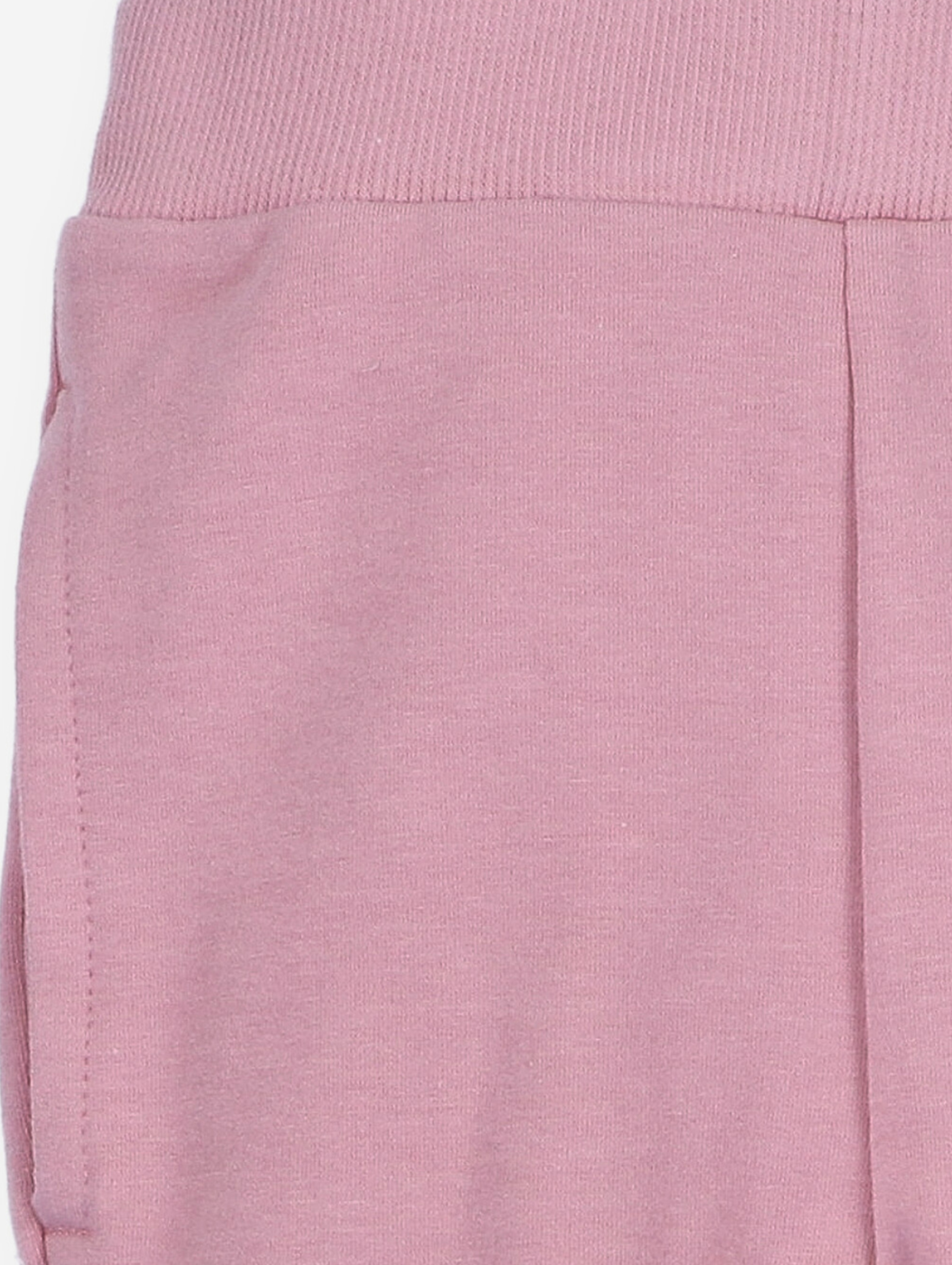 Spodnie dresowe dziewczęce ze ściągaczem - I Love Colors - różowe
