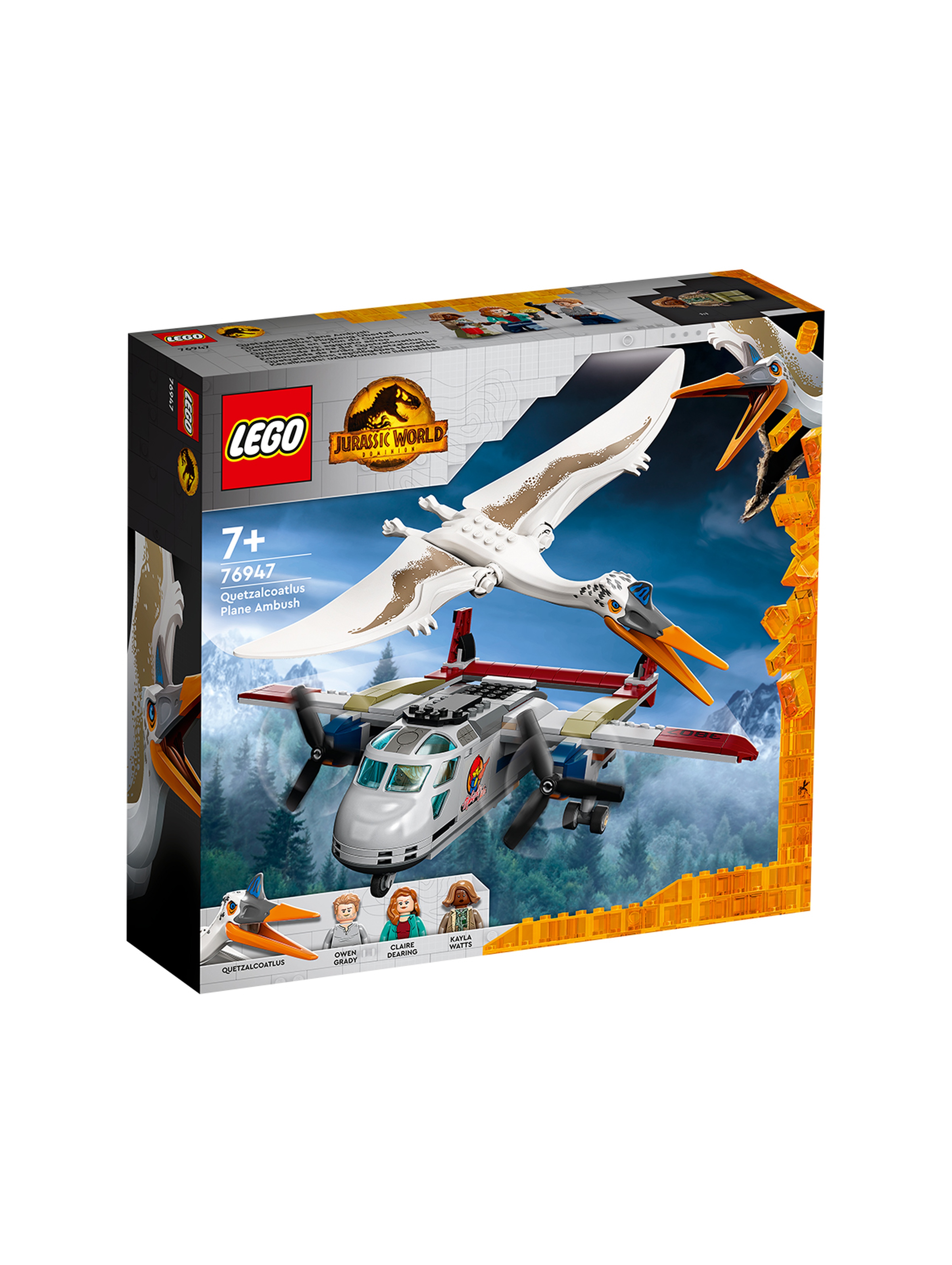 LEGO Jurassic World - Kecalkoatl: zasadzka z samolotem 76947 - 306 elementów, wiek 7+