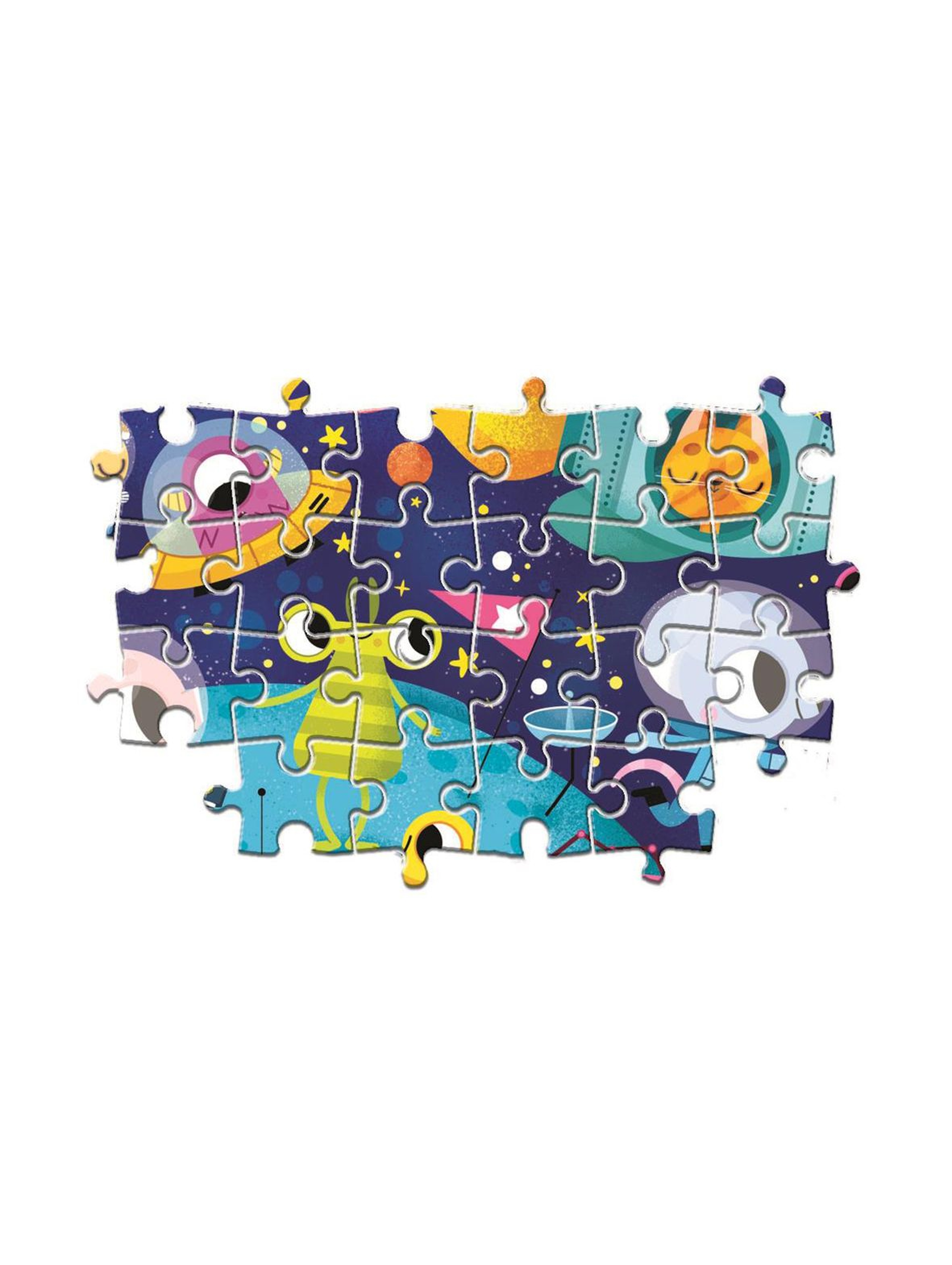 Puzzle  Maxi Super Color Przestrzeń kosmiczna  - 60  elementów wiek 4+