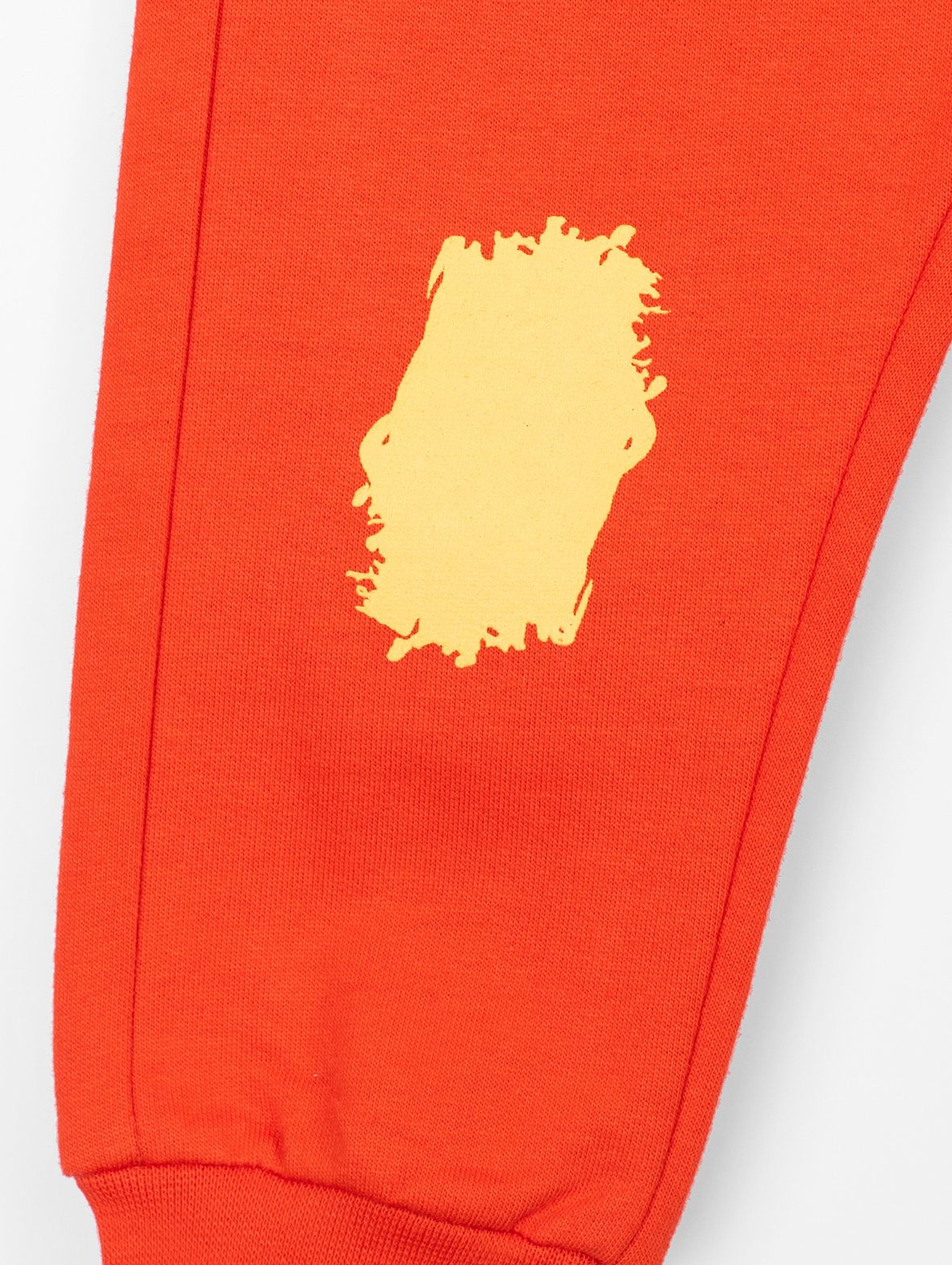 Spodnie dresowe dla niemowlaka- pomarańczowe