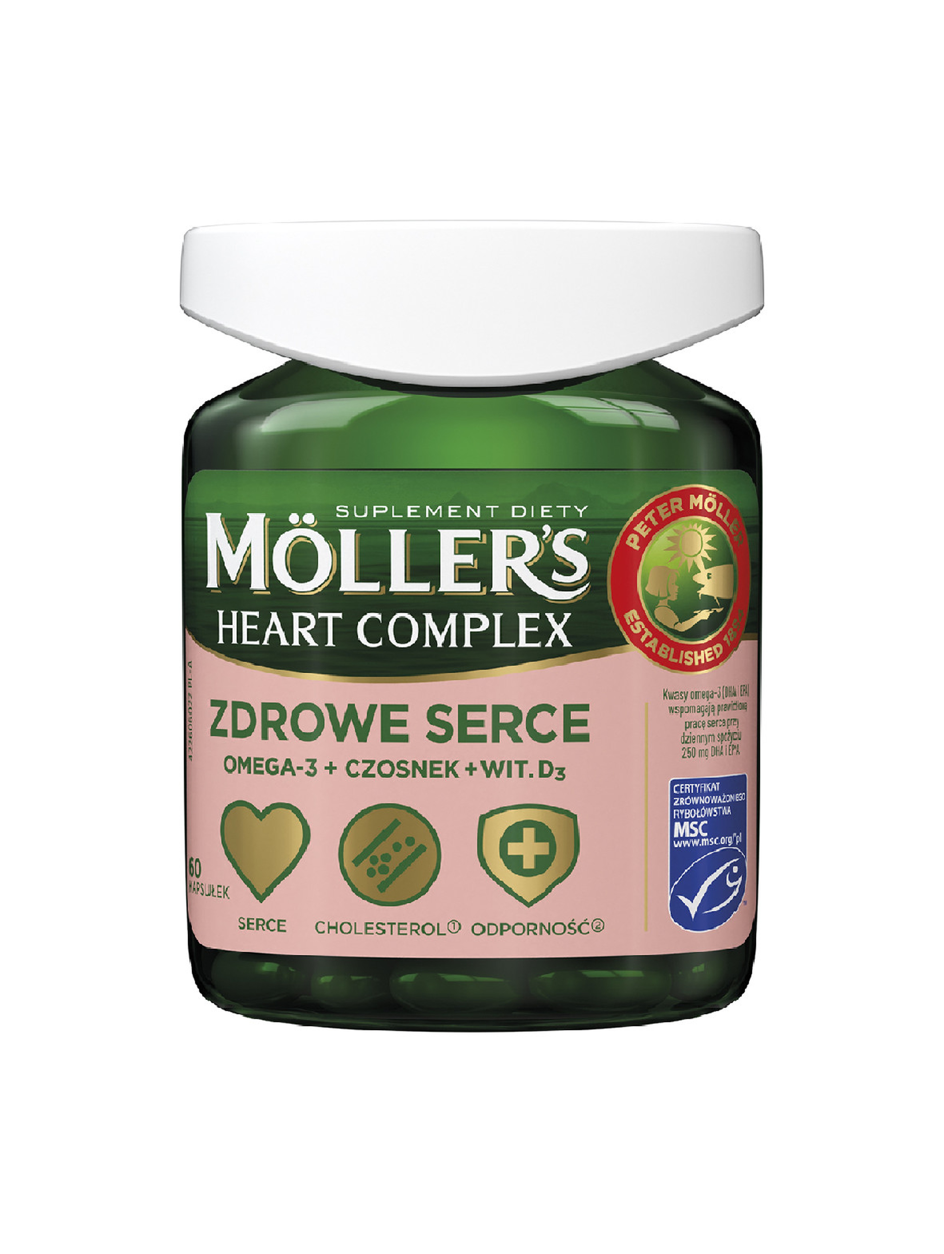 MOLLER' S kapsułki Complex Heart (Zdrowe Serce) 60 szt.