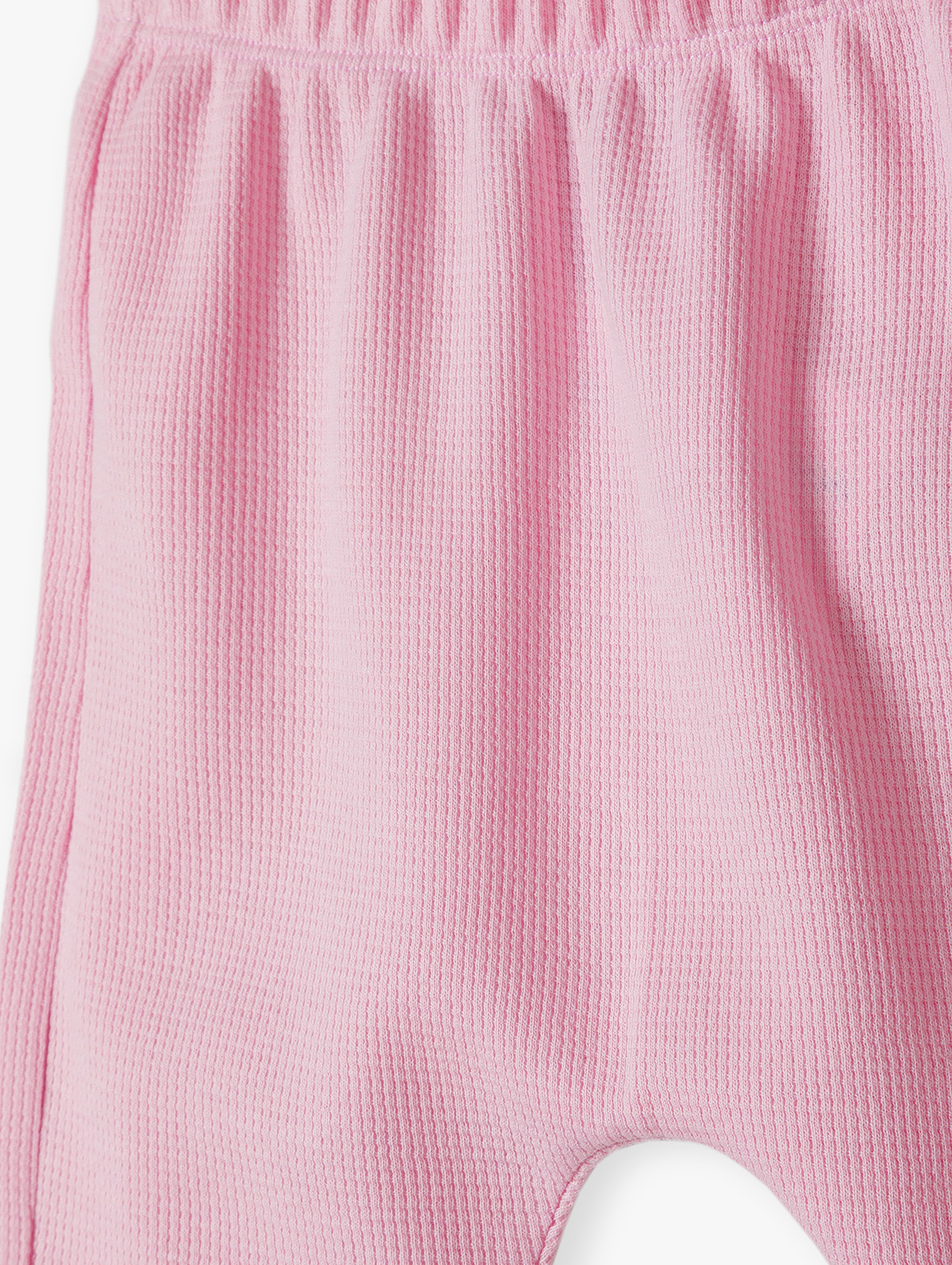 Różowe spodnie dresowe z dzianiny - 5.10.15.
