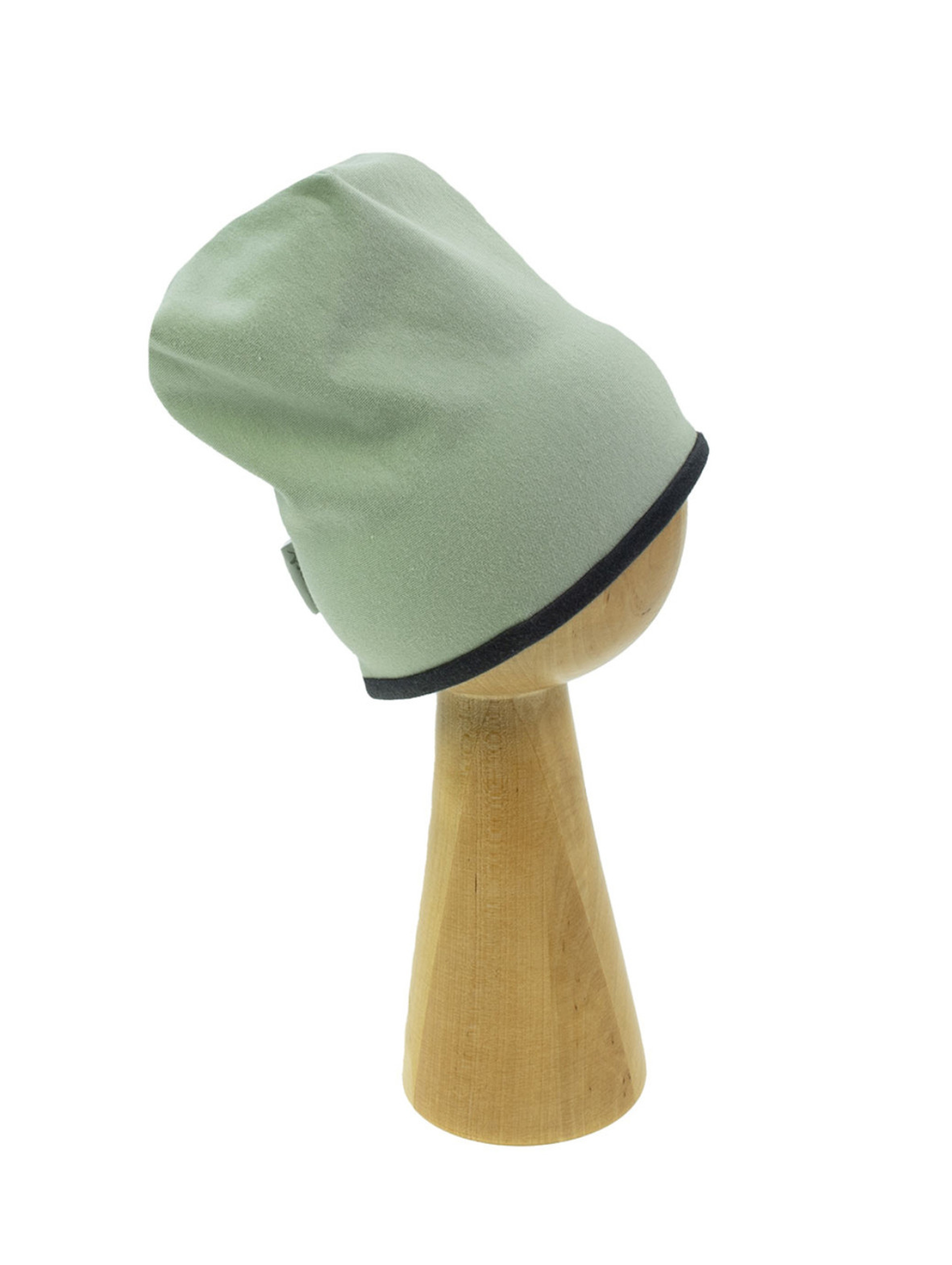 Bawełniana czapka niemowlęca w kolorze oliwkowym