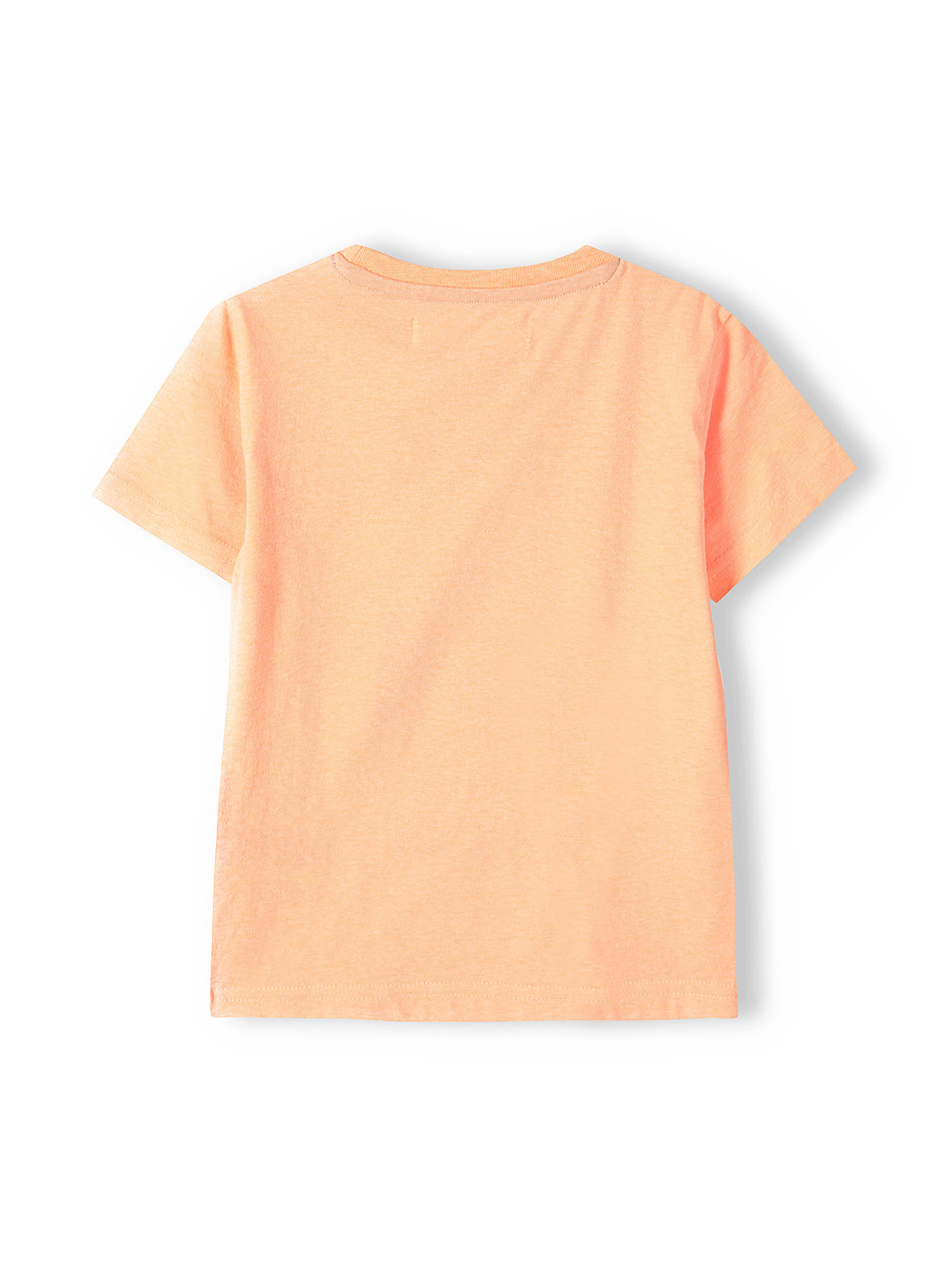 Pomarańczowa koszulka chłopięca z nadrukiem