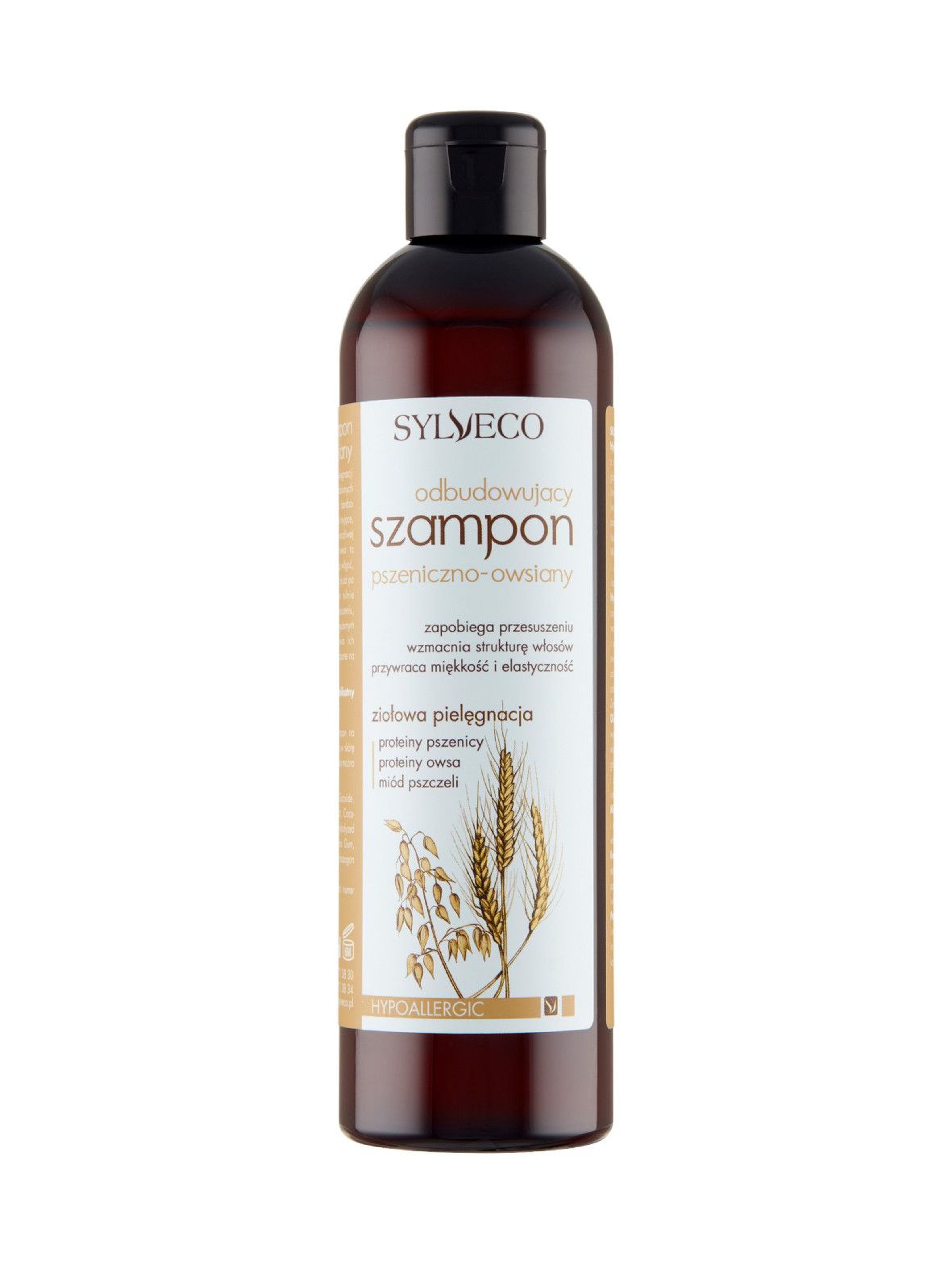 Odbudowujący szampon pszeniczno-owsiany Sylveco 300 ml