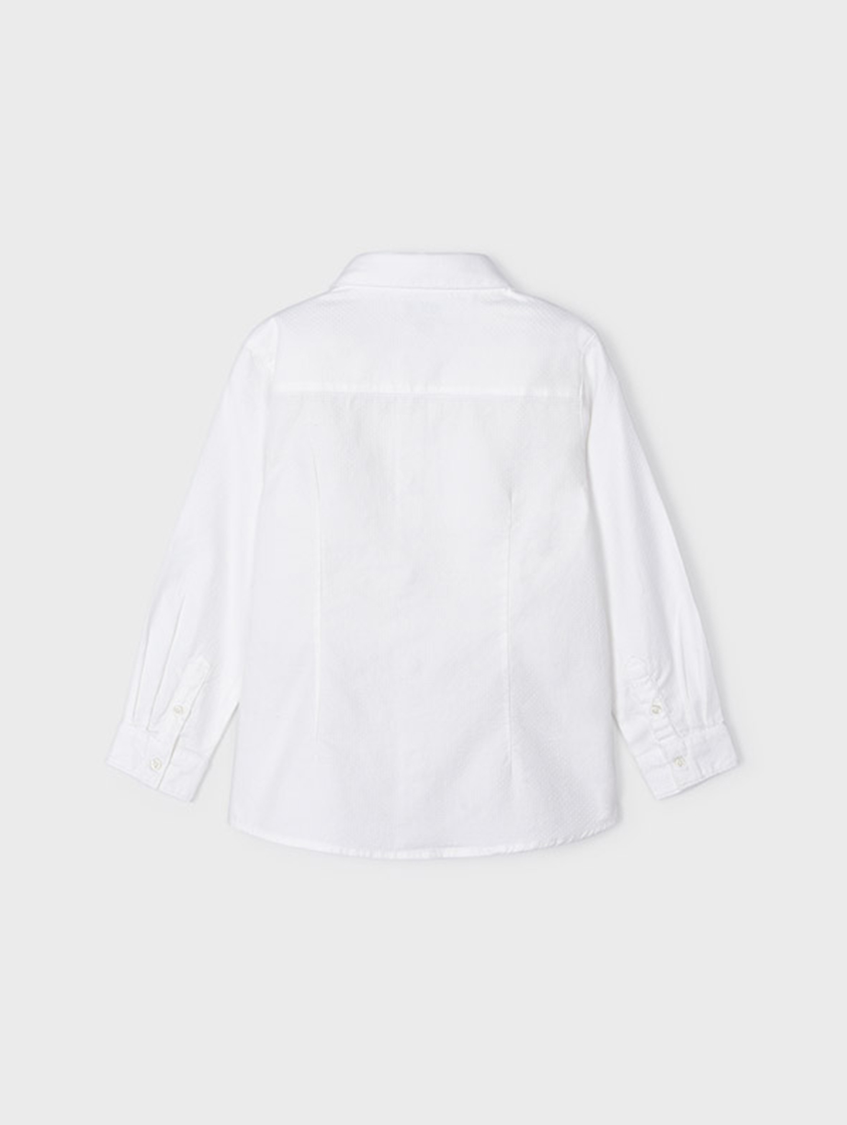 Biała bawełniana koszula chłopięca z muszką