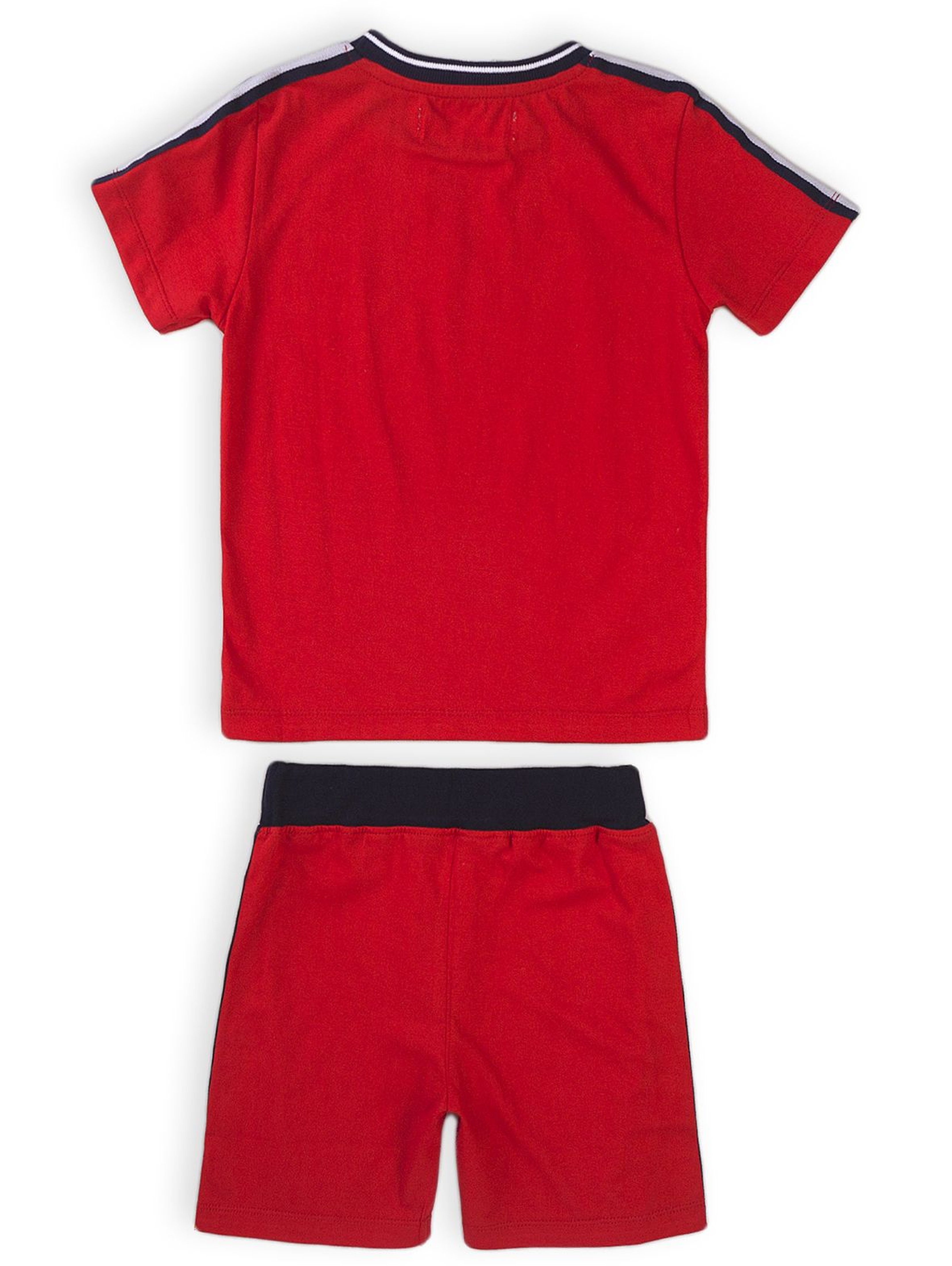 Piżama chłopięca z krótkim rękawem czerwona