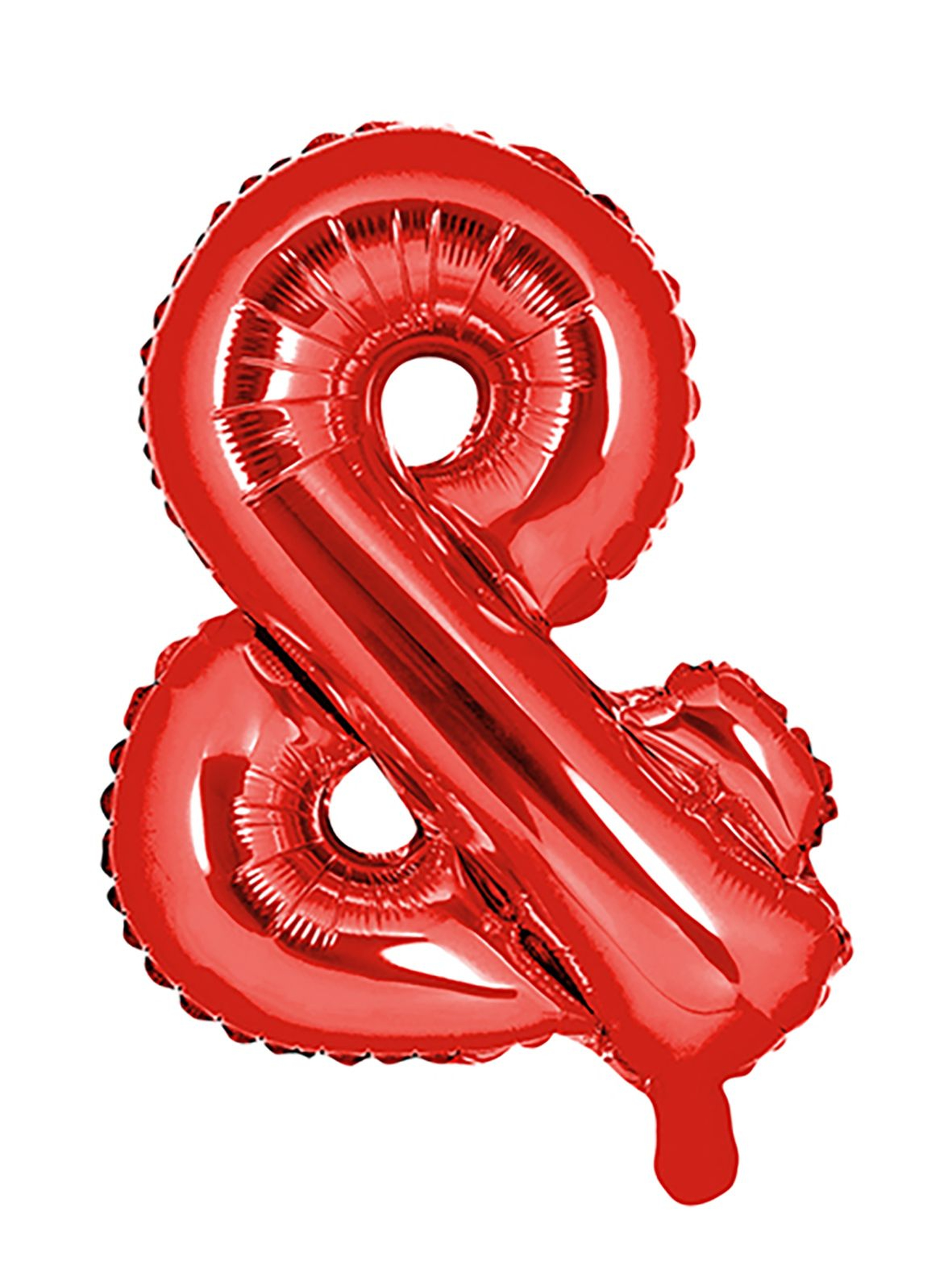 Balon foliowy znak ''&'', 35cm - czerwony