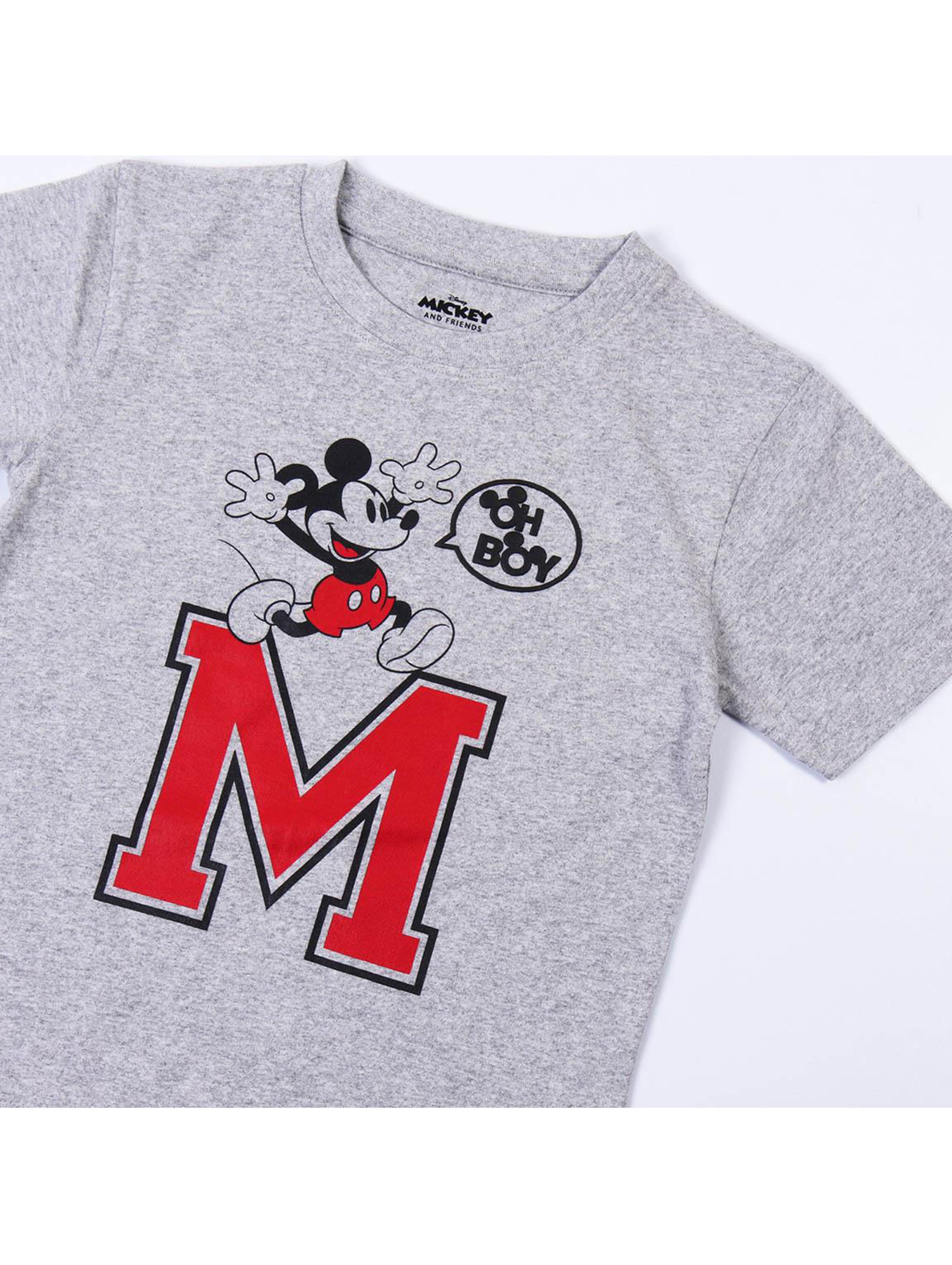 Szara koszulka chłopięca Myszka Mickey