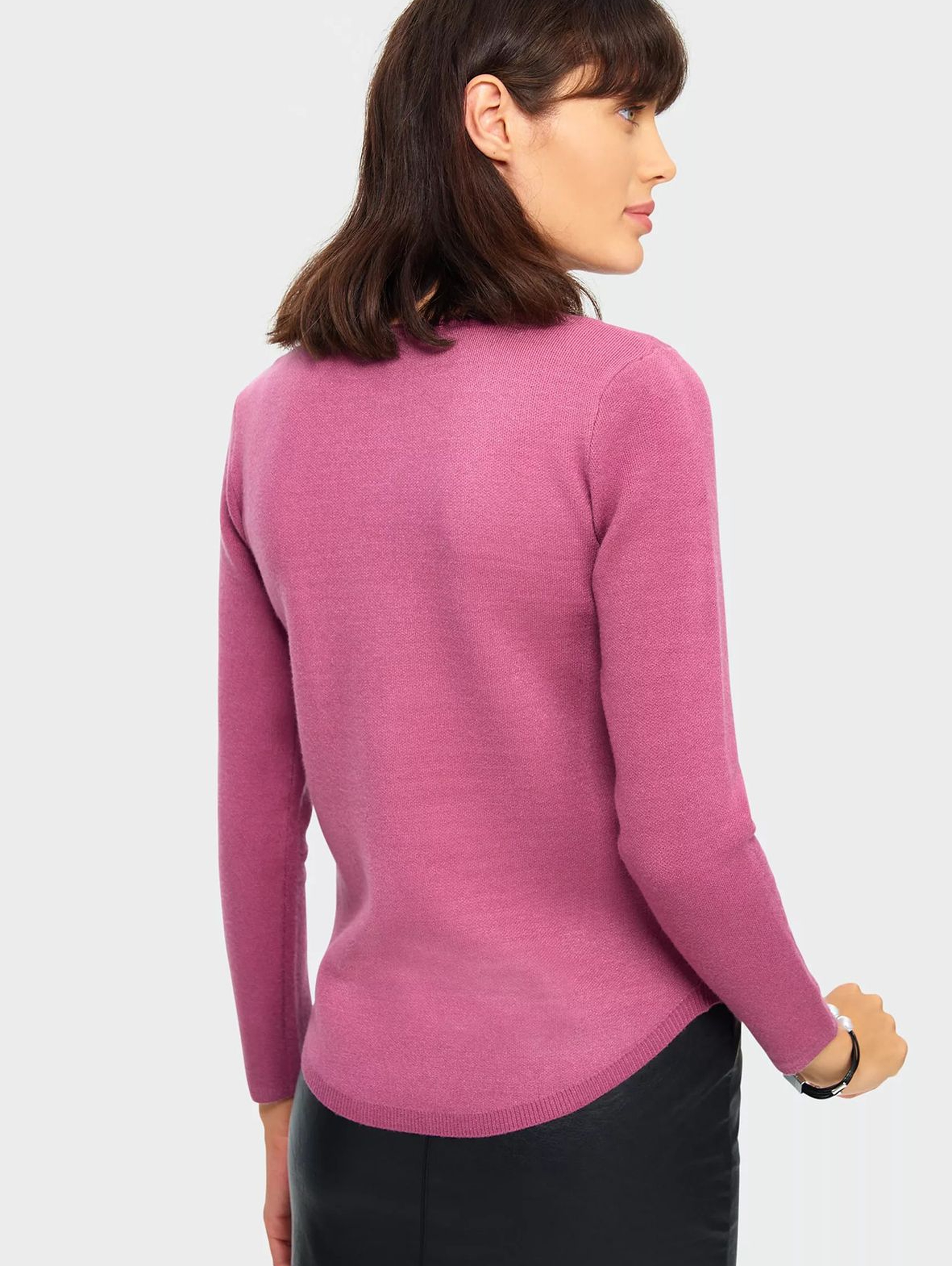 Sweter damski- różowy