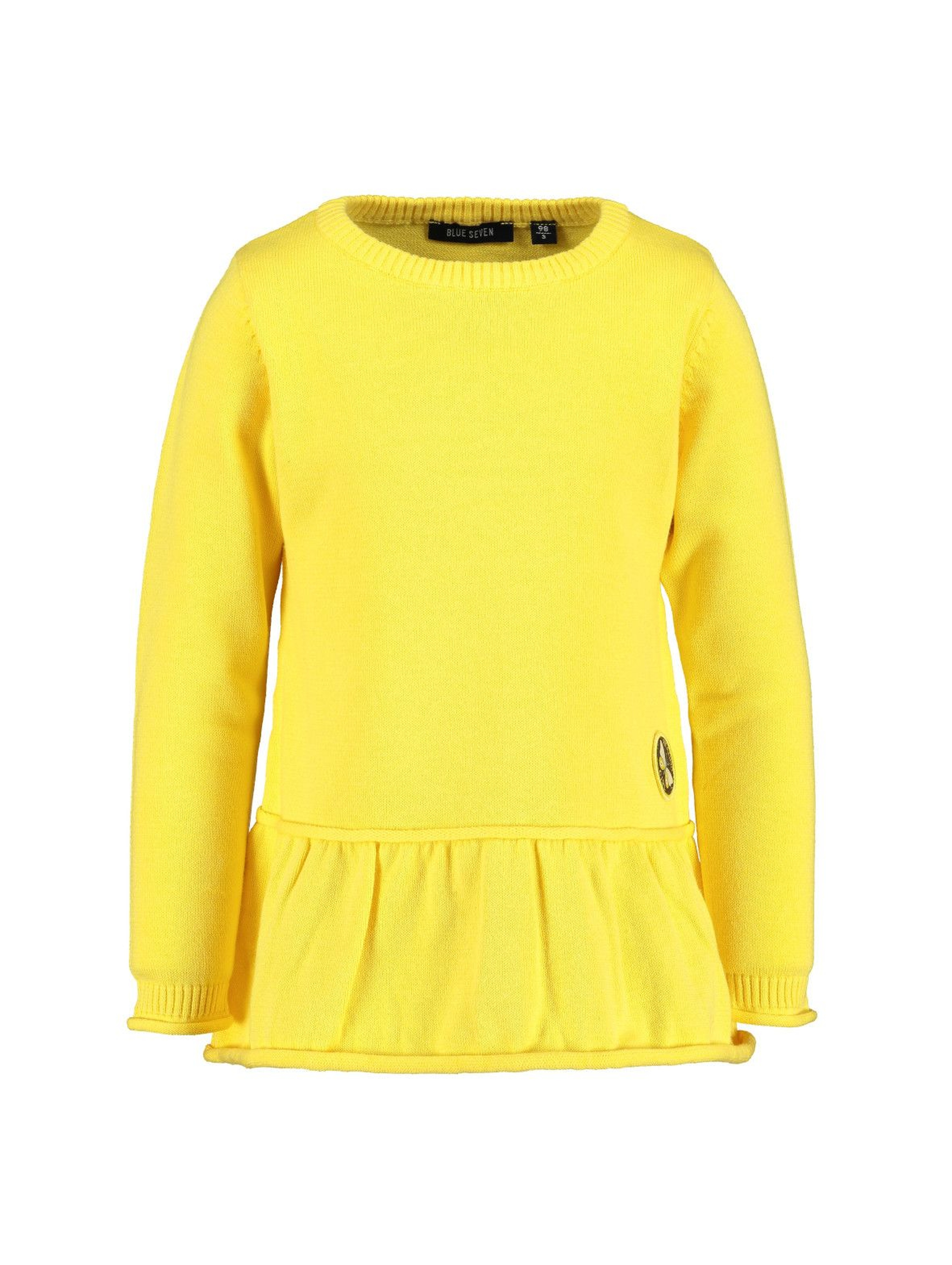 Sweter dziewczęcy - żółty