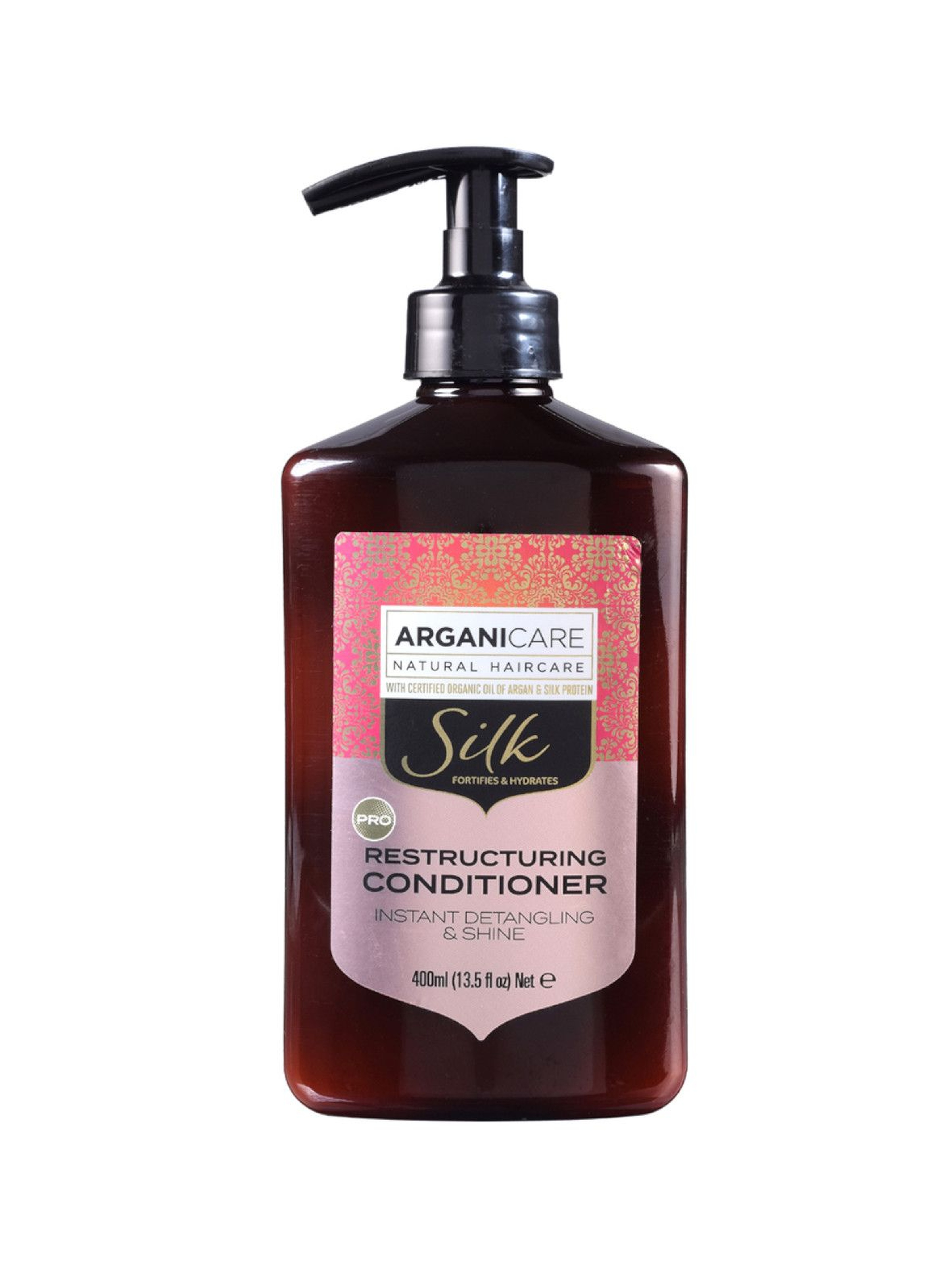 ARGANICARE NATURAL HAIRCARE Silk Conditioner Naturalna odżywka z jedwabiem rozplątująca włosy - 400 ml
