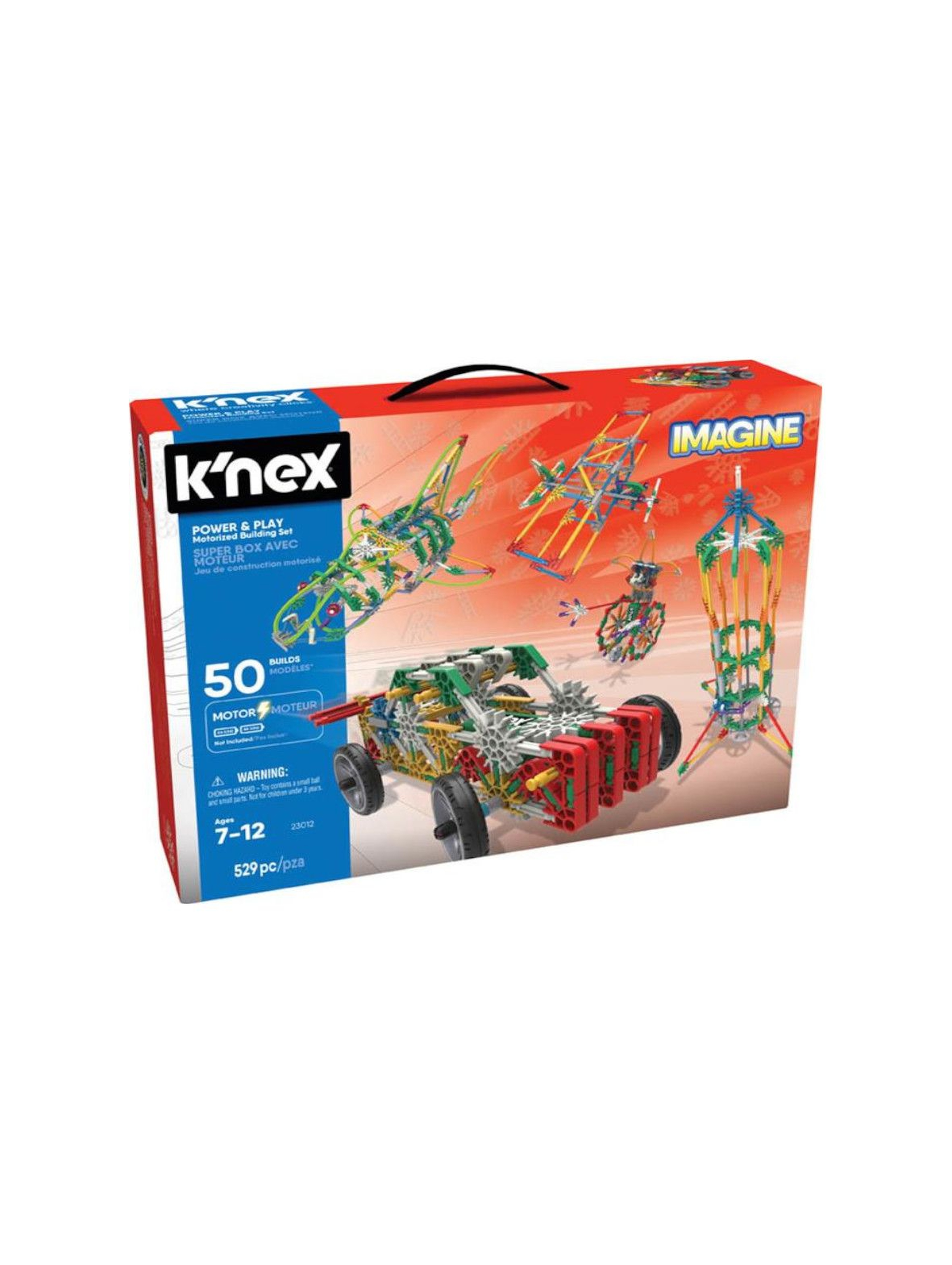 K'Nex Imagine Power & Play 50 modeli - zestaw konstrukcyjny 529el wiej 7+