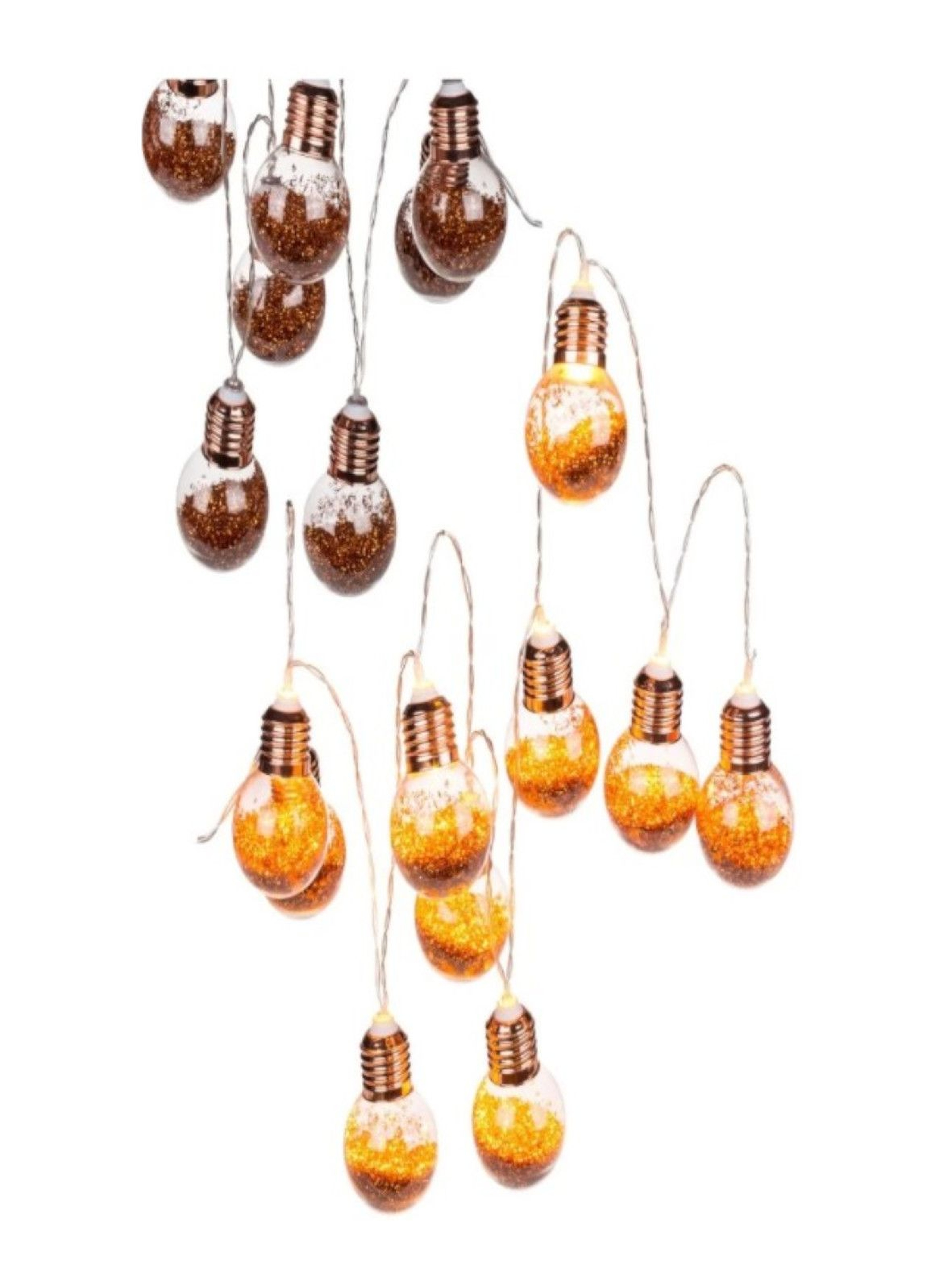 Lampki dekoracyjne Glitter Bulbs - 10 LED 1,7metra