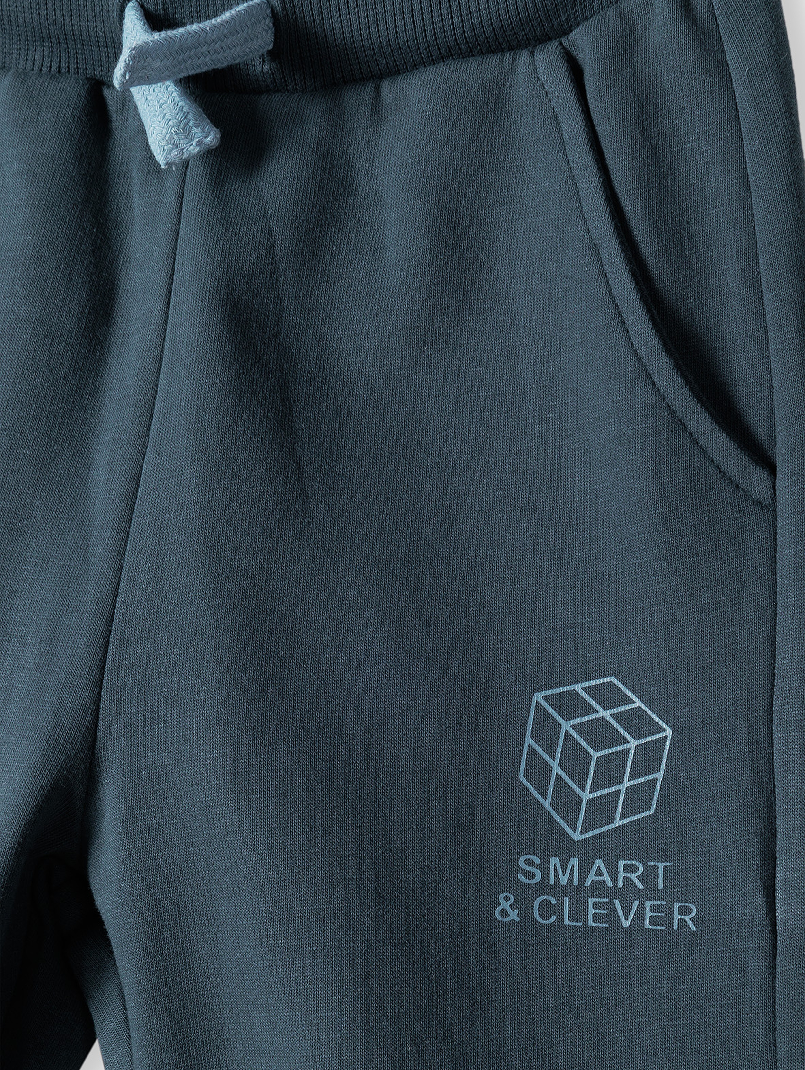 Granatowe dresowe spodnie - Smart & Clever