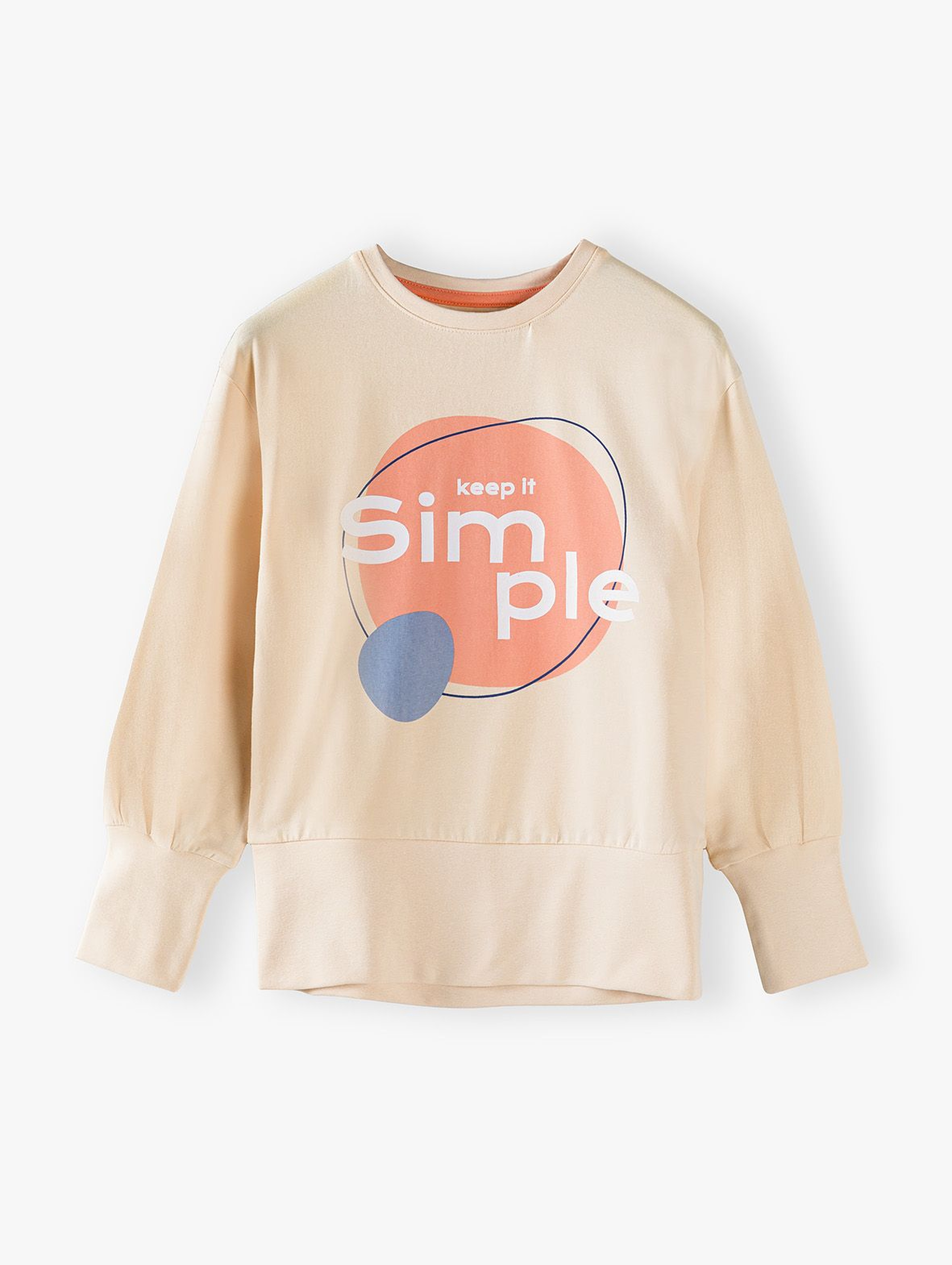 Bluza dziewczęca z napisem Simple