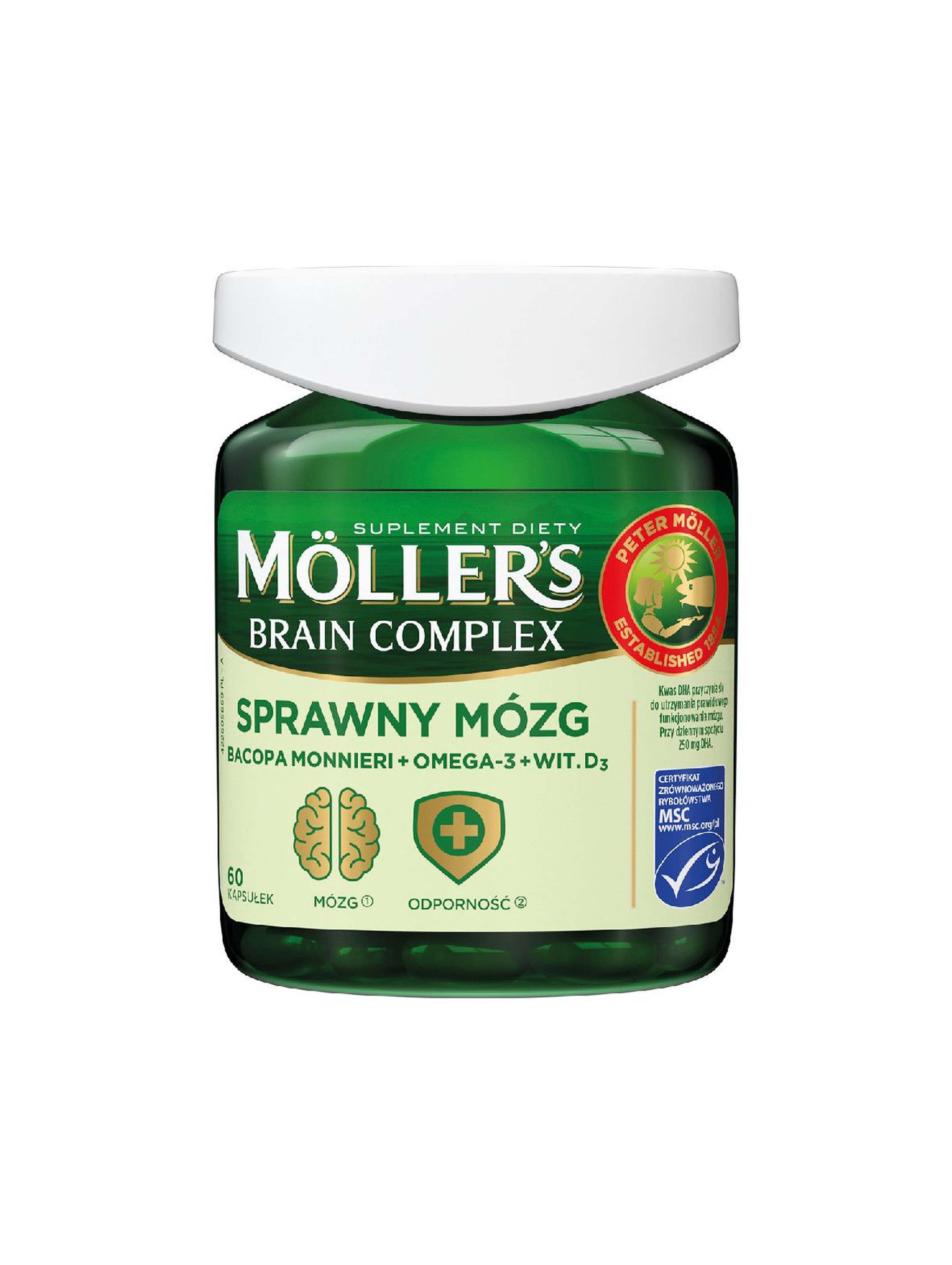 MOLLERS Complex Brain (Sprawny Mózg) 60 szt.
