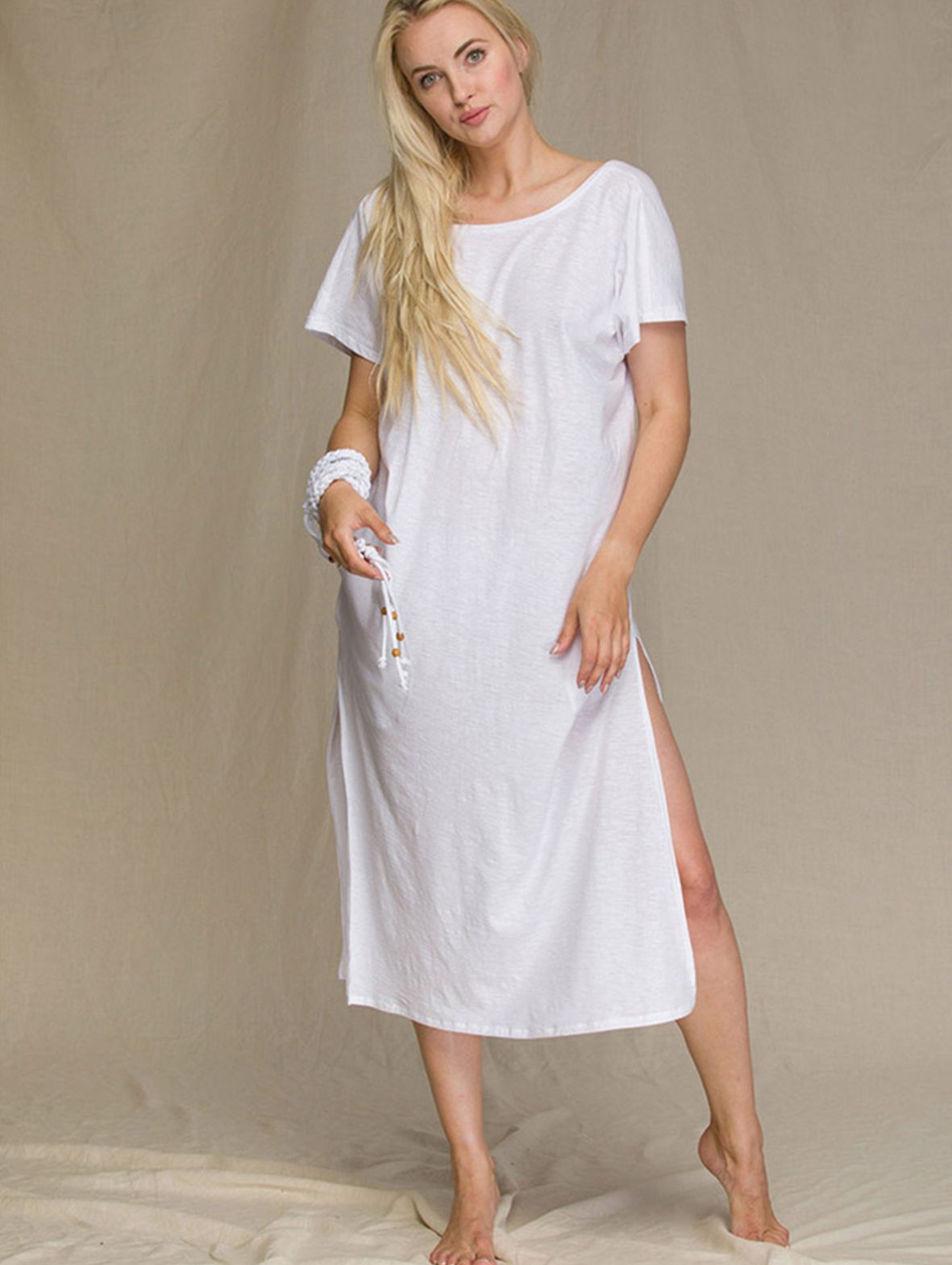 Bawełniana sukienka biała