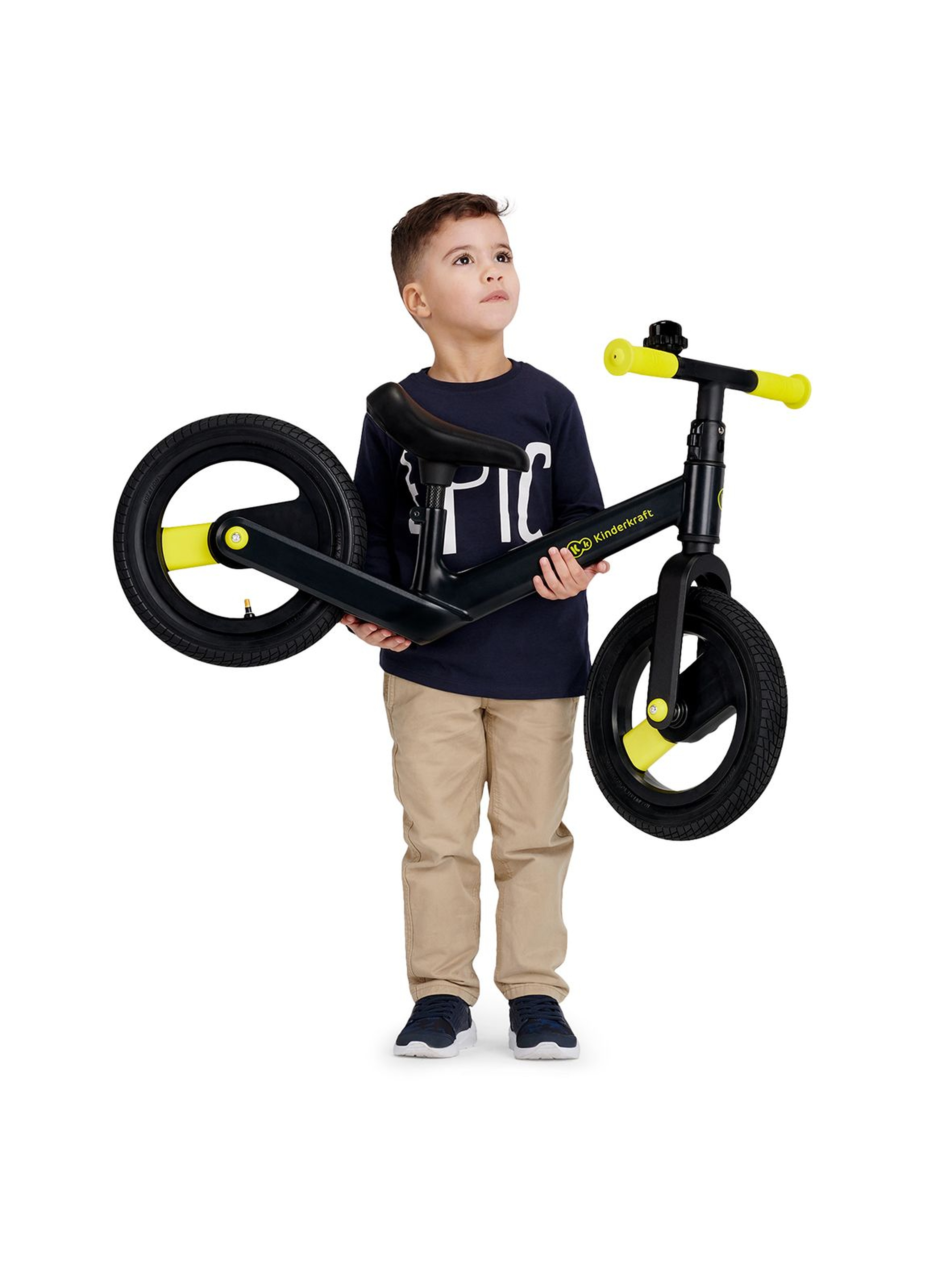 Kinderkraft rowerek biegowy Goswift - czarny wiek 3+